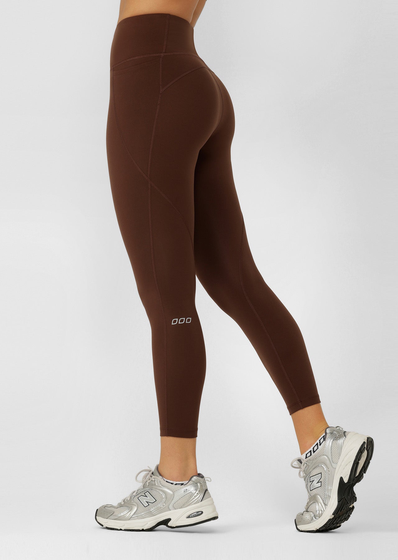 Lorna Jane Amy No Chafe Phone Pocket Ankle Biter Leggings - Espresso