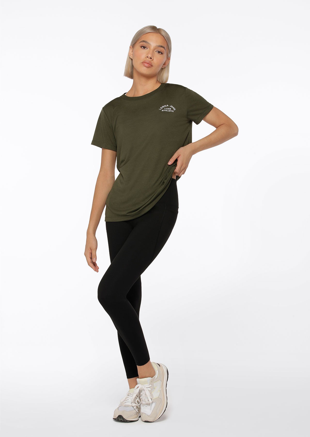 Lorna Jane Lotus T-Shirt - Luxury Green