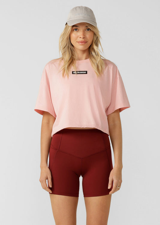 Lorna Jane Trailblazer Cropped Tee - Cotton Candy