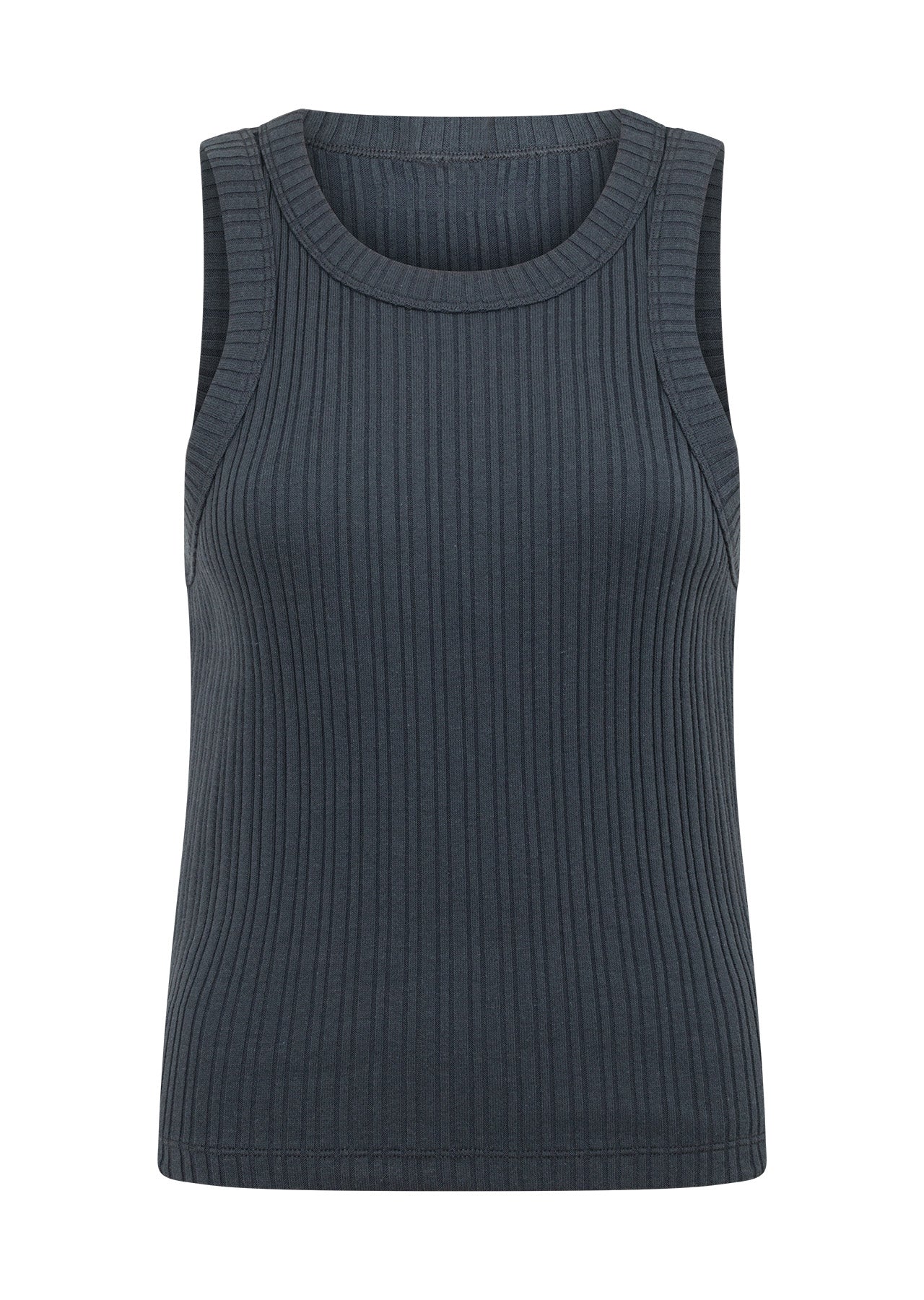 Lorna Jane Essential Wide Rib Tank - Titanium