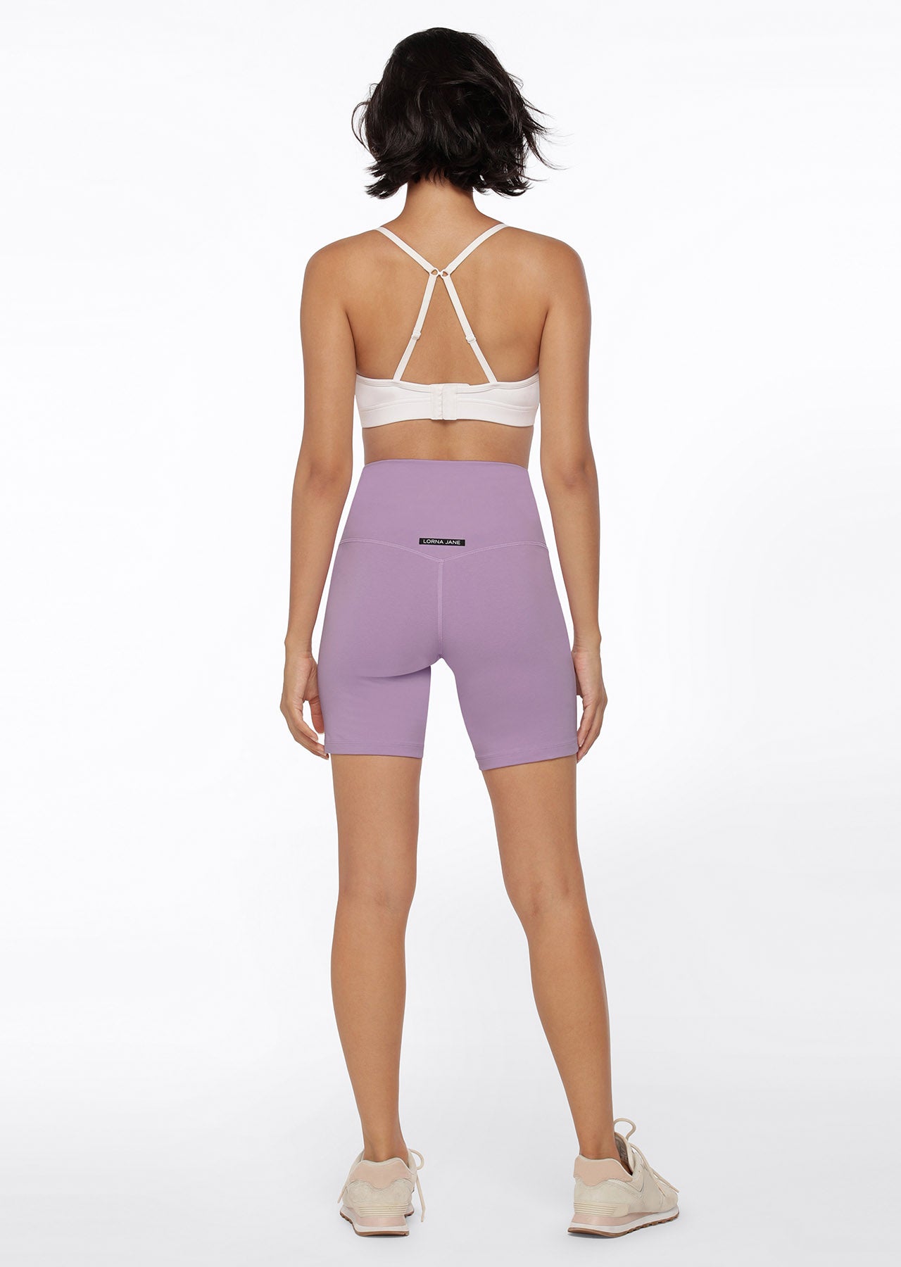 Lorna Jane Weekender Lounge Bike Shorts - Soft Lilac