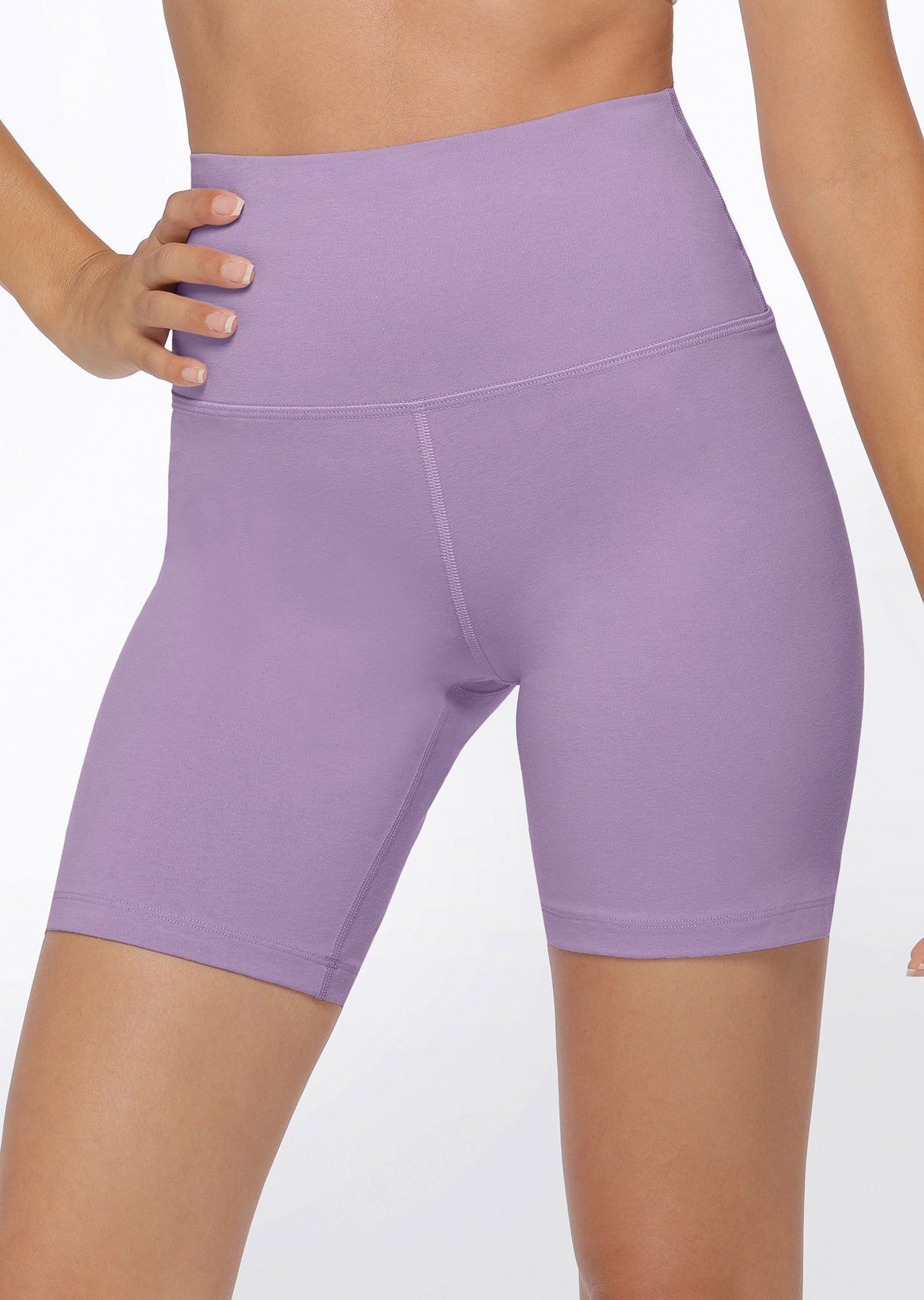 Lorna Jane Weekender Lounge Bike Shorts - Soft Lilac