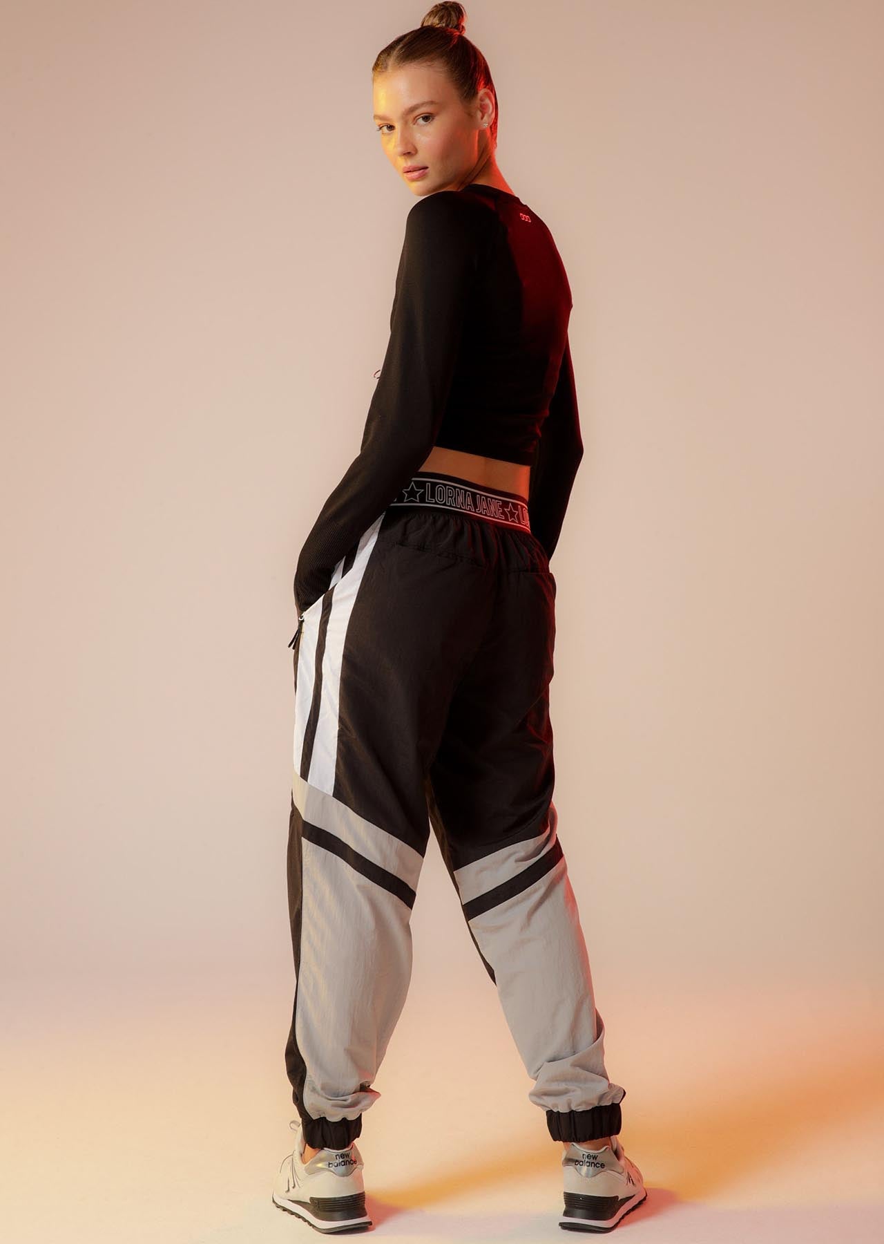 Lorna Jane Post Game Active Pants - Black Multi