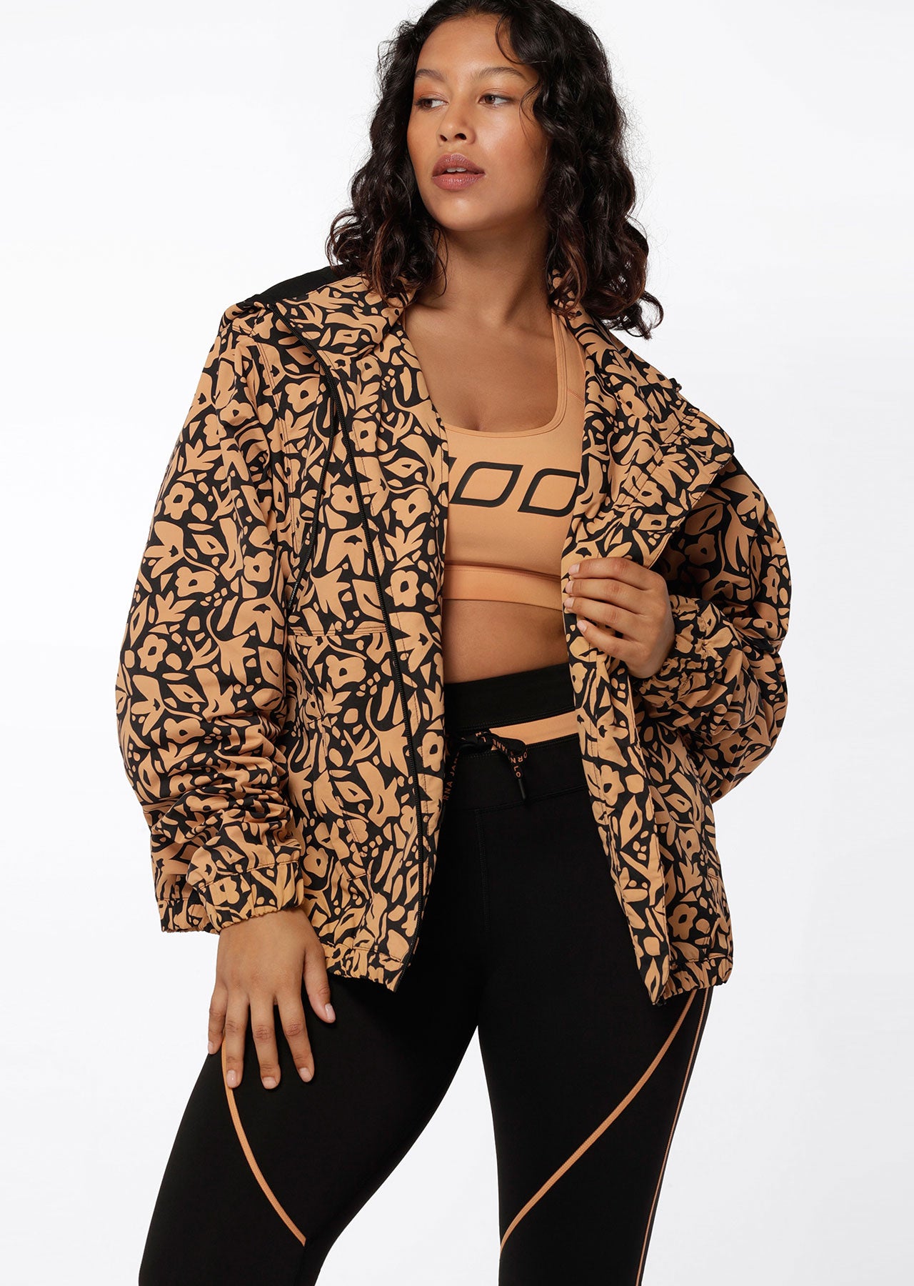 Lorna Jane Abstract Floral Active Jacket - Abstract Floral Print