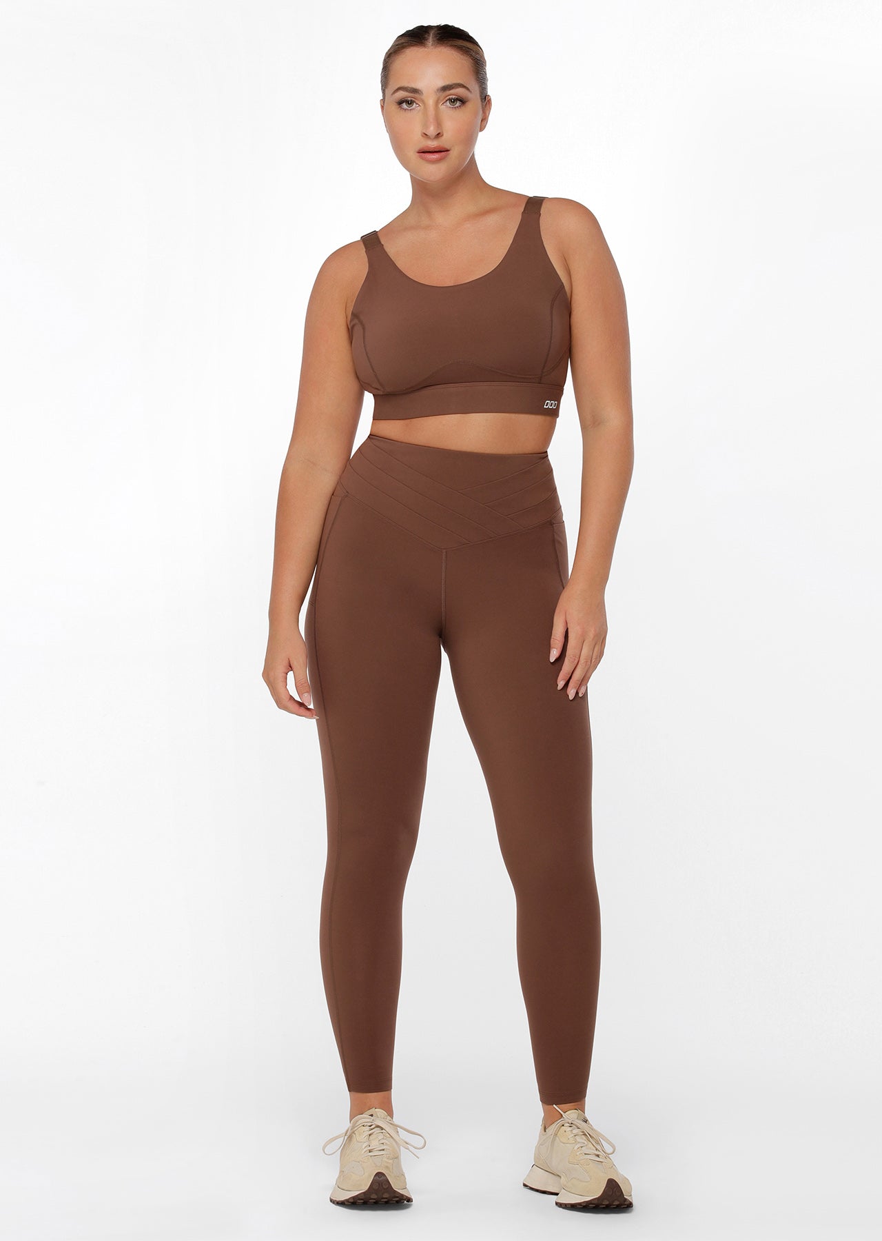 Lorna Jane Accelerate Support Sports Bra - Chocolate