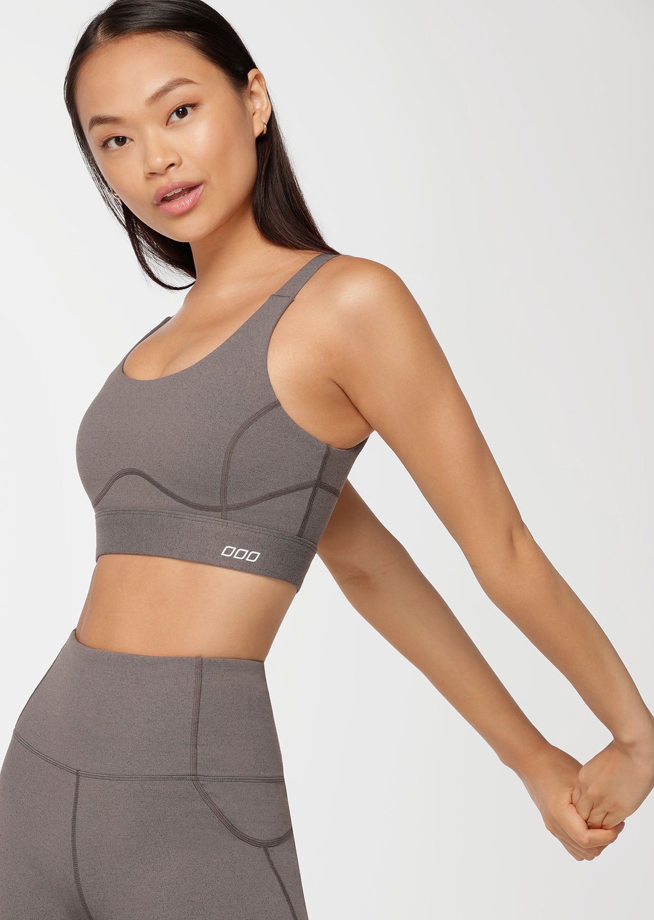 Lorna Jane Accelerate Support Sports Bra - Char Marl