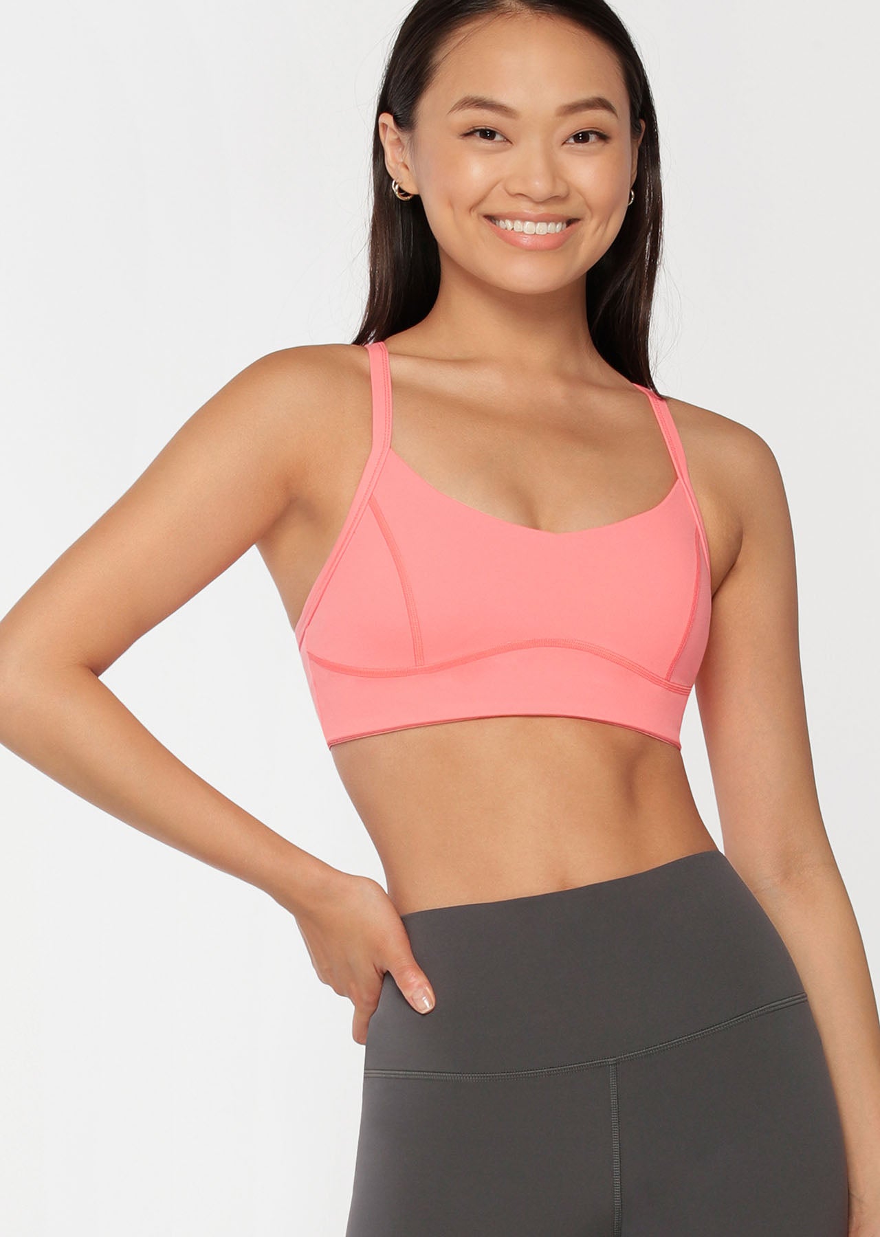 Lorna Jane Ace Sports Bra - Flamingo