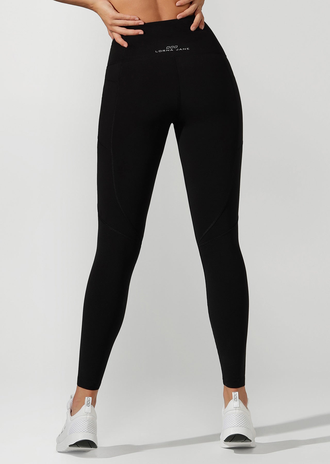 Lorna Jane Active Days Zip Core Full Length Tight - Black