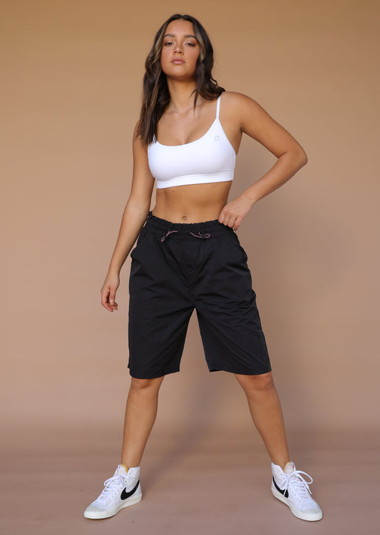 Lorna Jane Alpha Paperbag Waist 3/4 Pants - Black