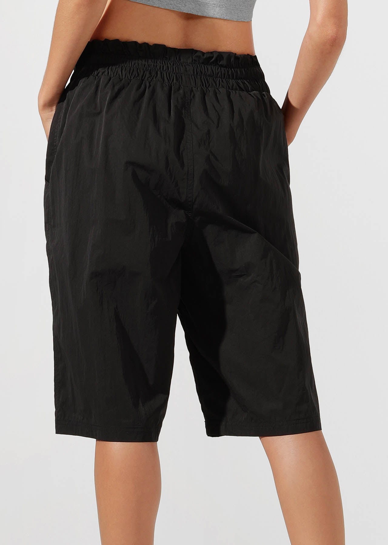 Lorna Jane Alpha Paperbag Waist 3/4 Pants - Black