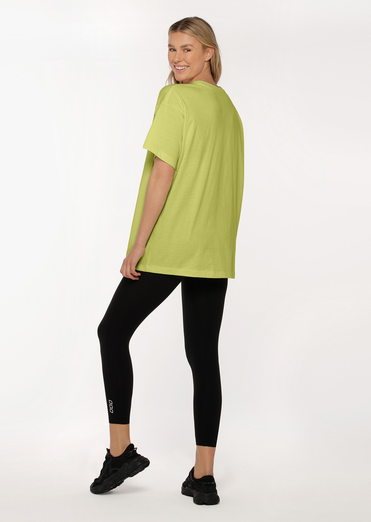 Lorna Jane Classic Oversized Tee - Lime Cordial