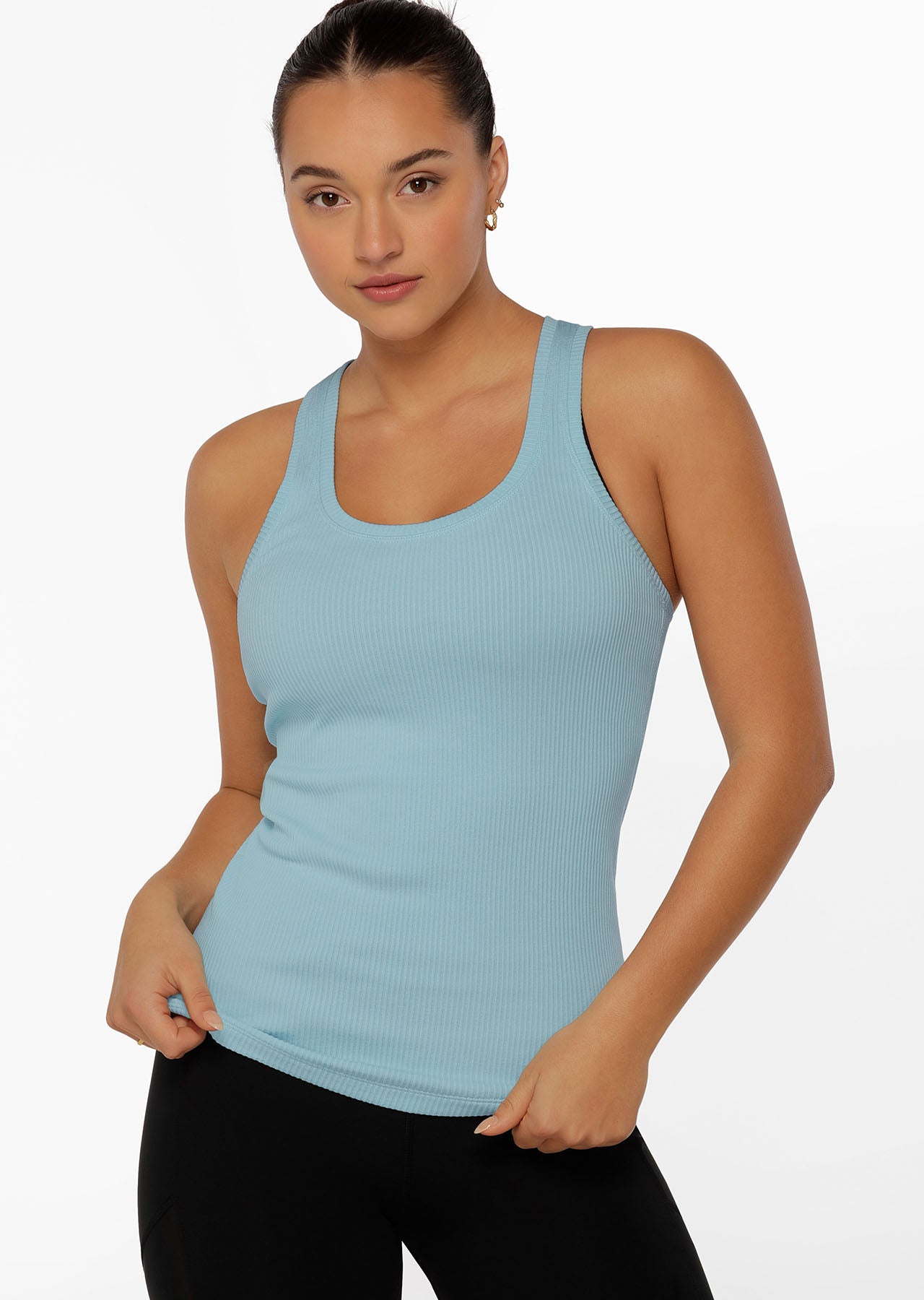 Lorna Jane Comfort Seamless Active Tank - Blue Sky