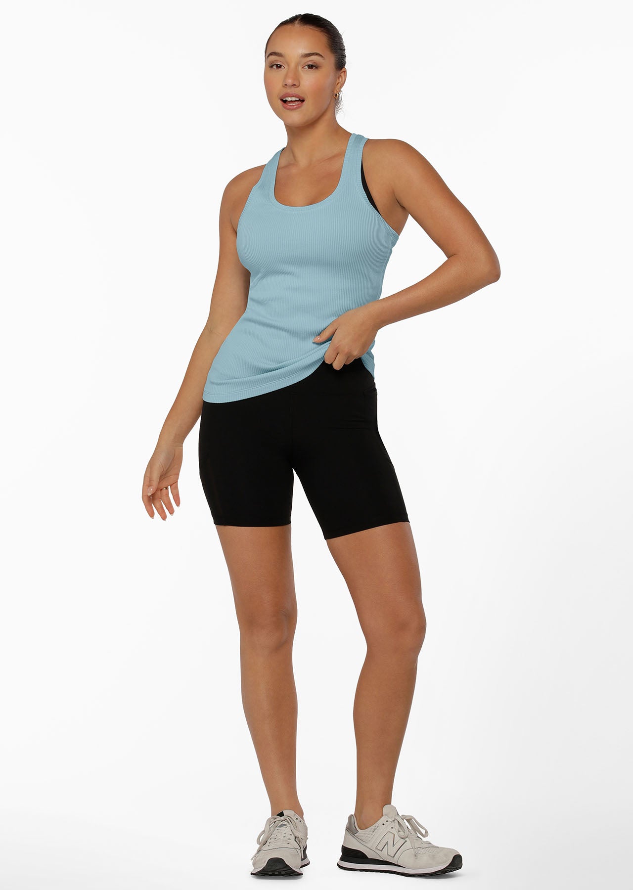 Lorna Jane Comfort Seamless Active Tank - Blue Sky