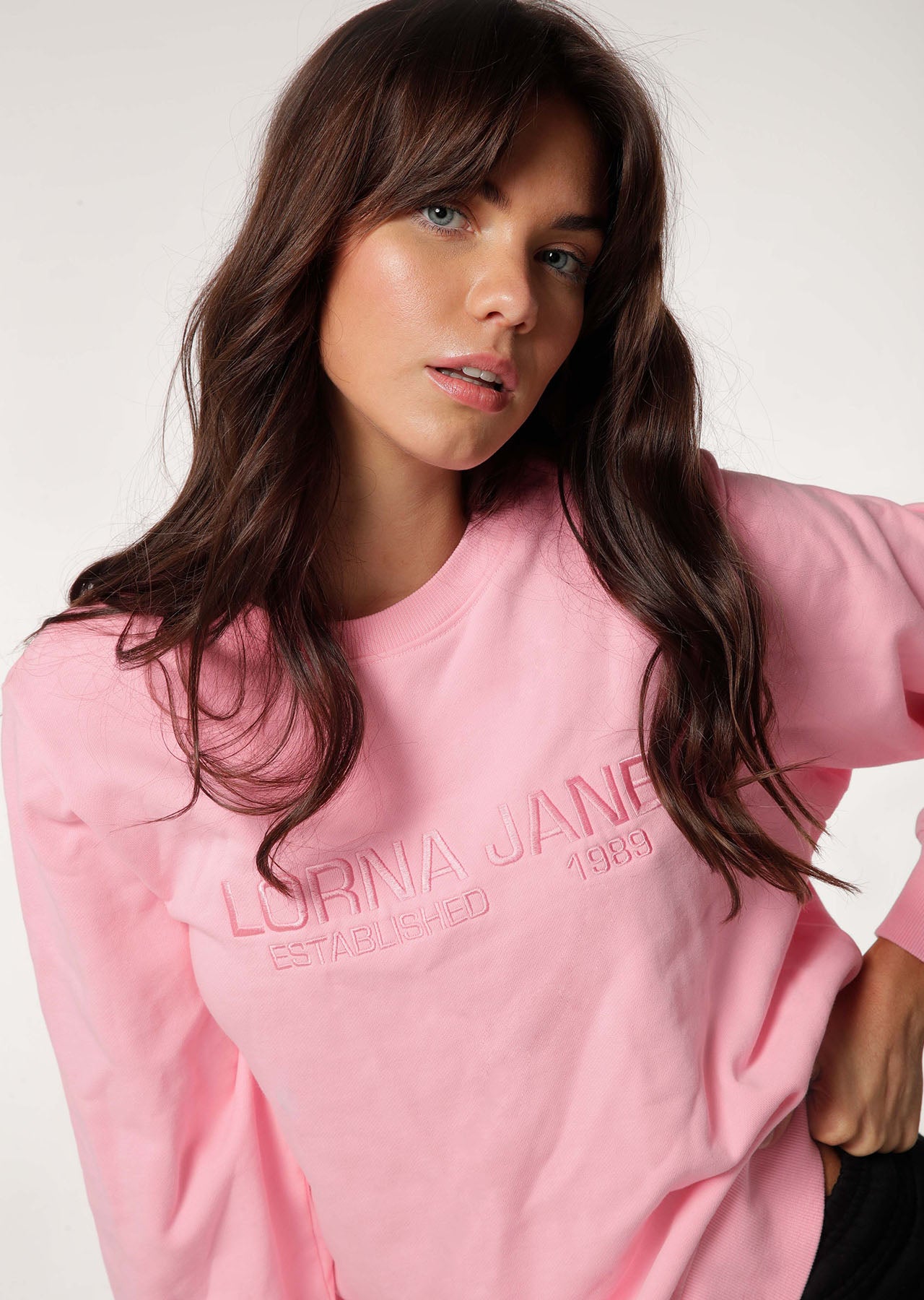 Lorna Jane Iconic Sweat - Hot Fuchsia