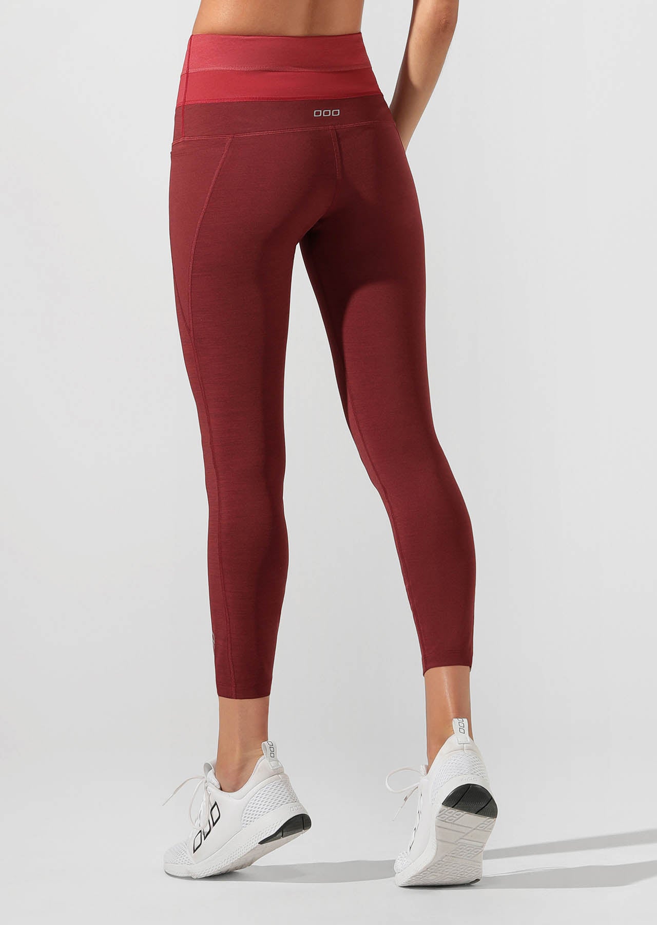 Lorna Jane Energise Core Ankle Biter Tight - Dark Red Marl
