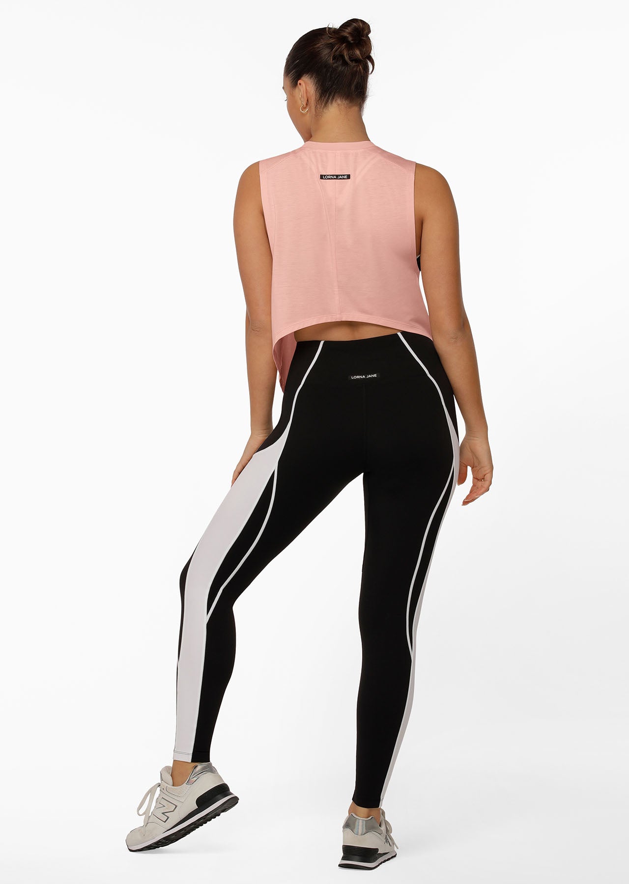 Lorna Jane Energize Cropped Active Tank - Shell Pink
