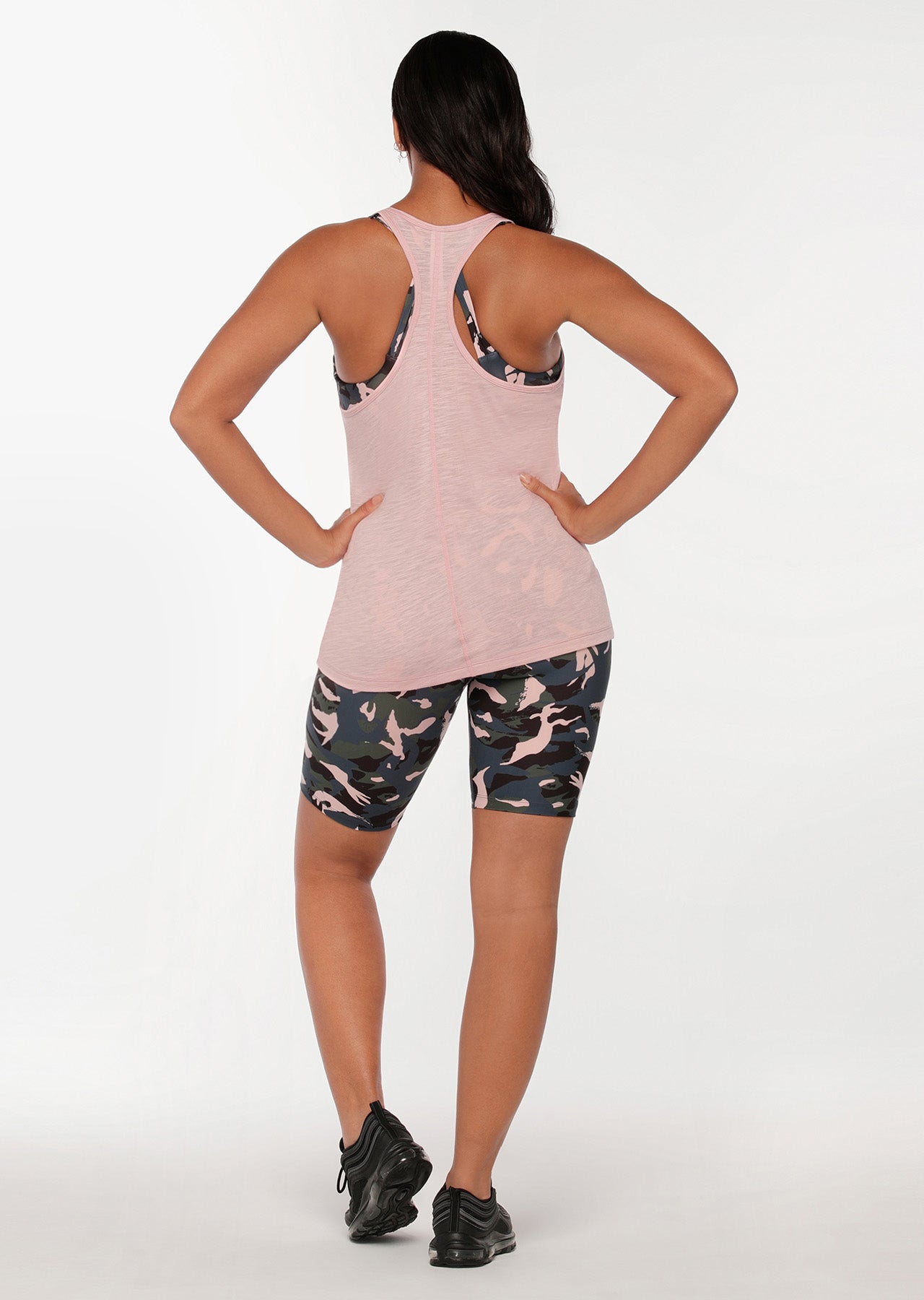 Lorna Jane Fierce Slouchy Gym Tank - Cherry Blossom