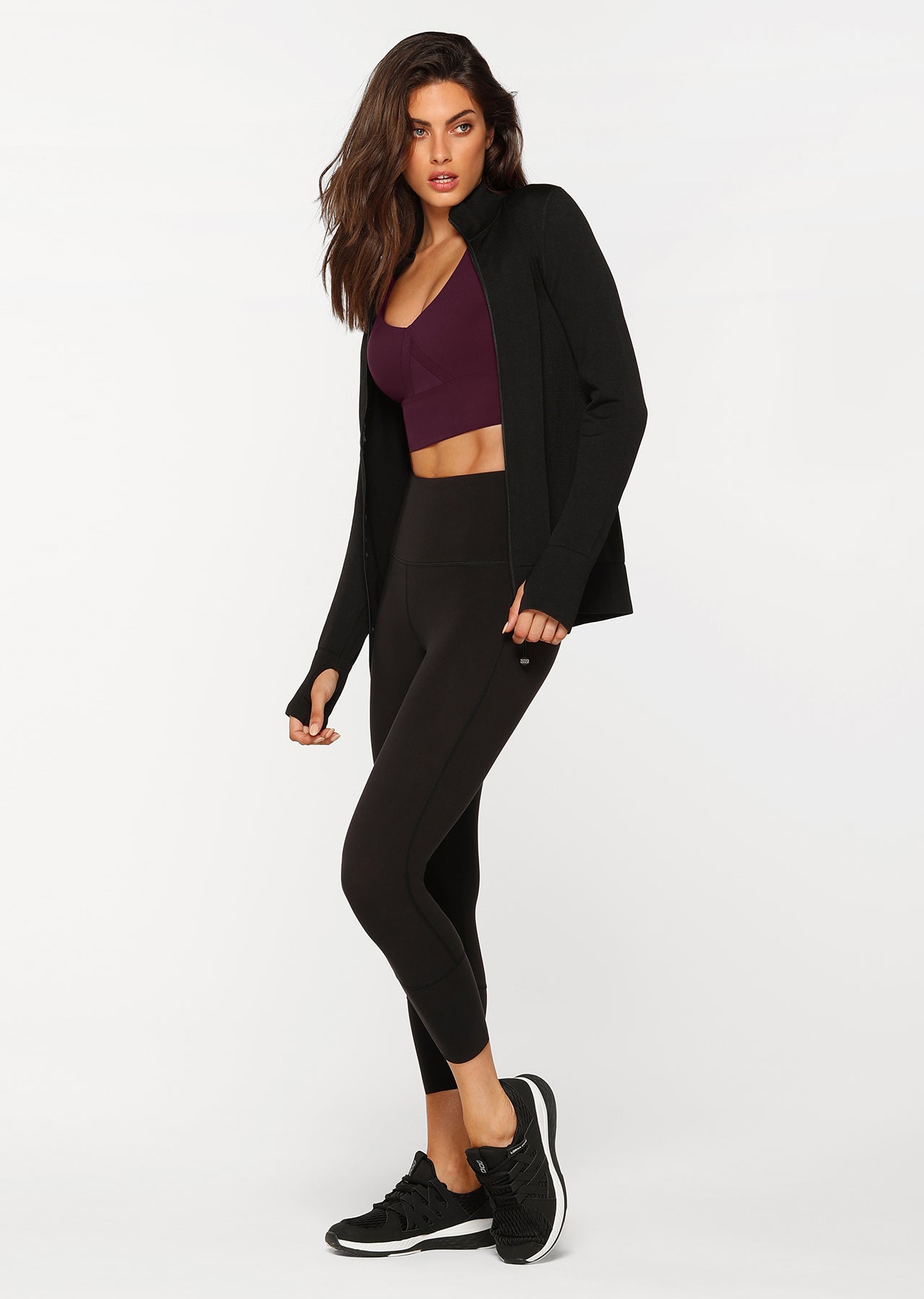 Lorna Jane Flow Seamless Jacket - Black