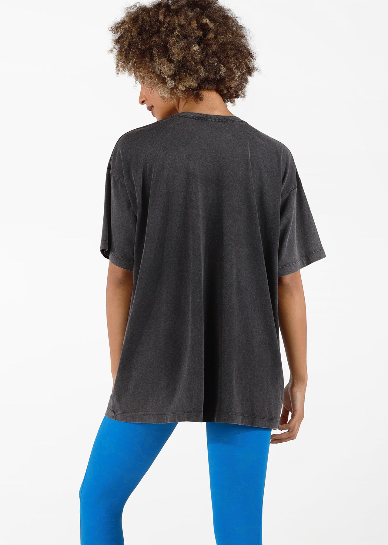 Lorna Jane Fly High Oversized Tee - Washed Black