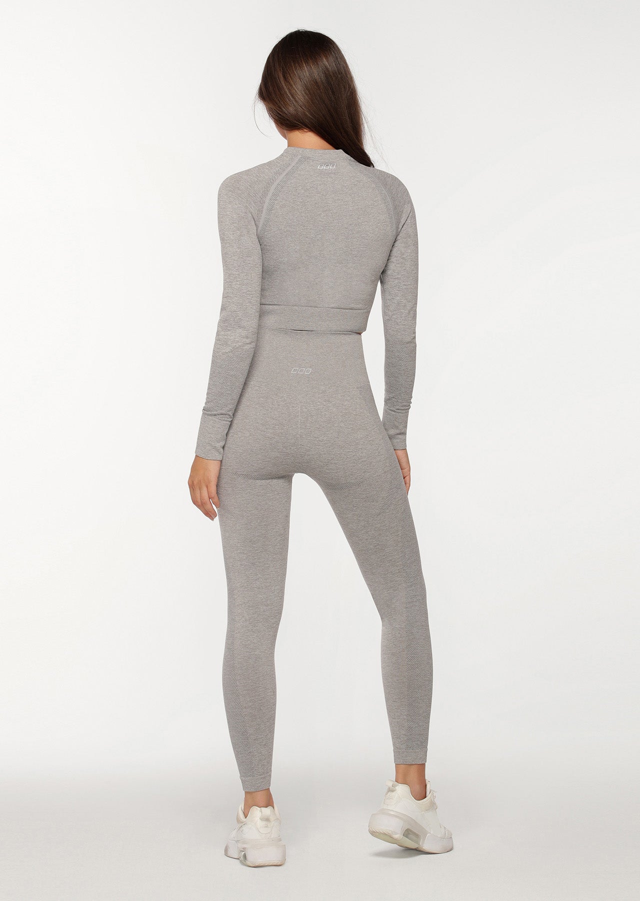 Lorna Jane Gym Bunny Seamless Full Length Leggings - Mid Grey Marl