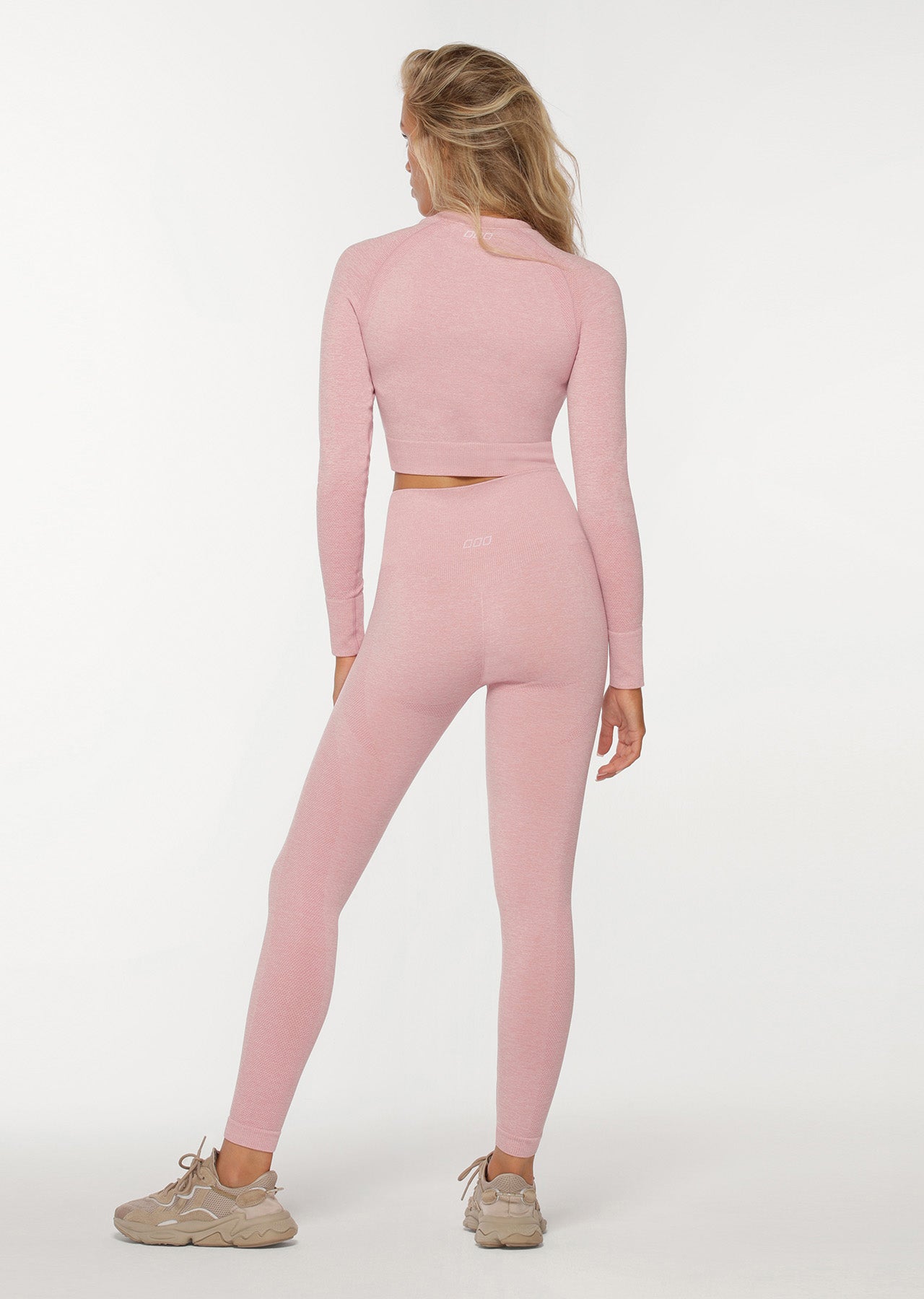 Lorna Jane Gym Bunny Seamless Full Length Leggings - Dark Dusty Rose Marl