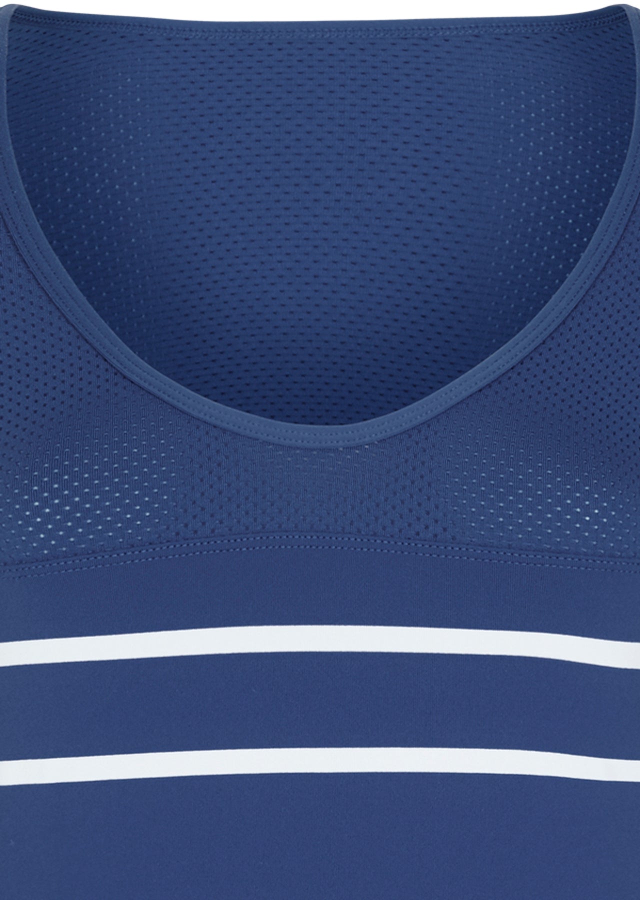 Lorna Jane Hampton L/Slv Excel Top - Indigo/White