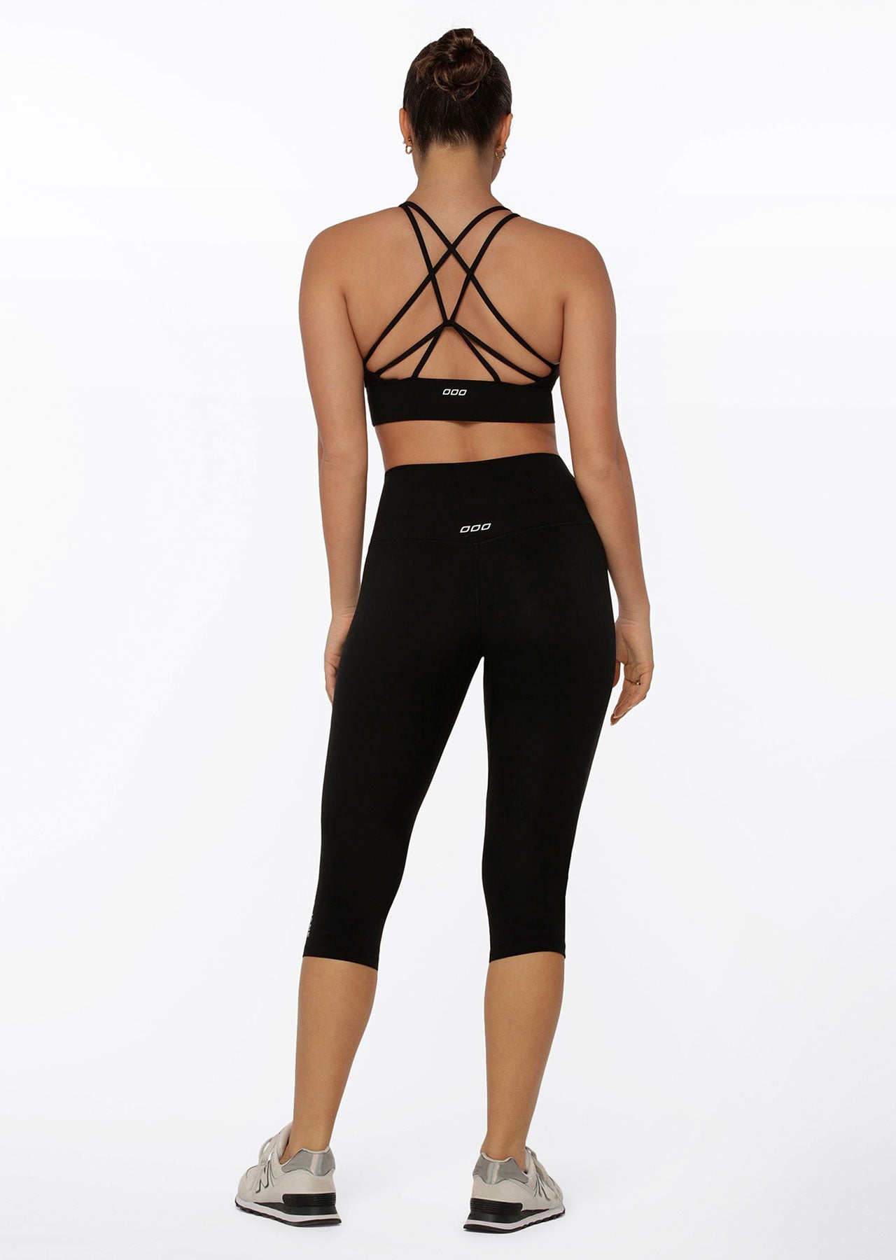 Lorna Jane Hi-Fold Lotus 7/8 Leggings - Black
