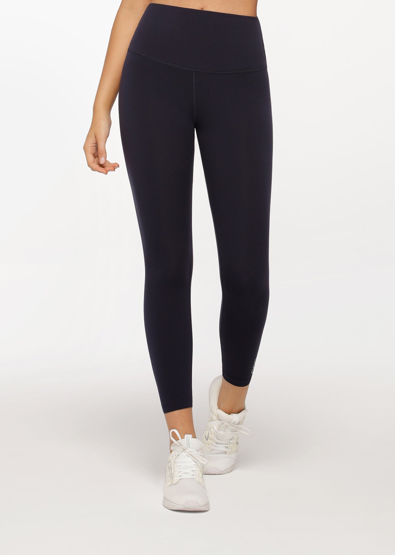 Lorna Jane Hi-Fold Lotus Ankle Biter Leggings - French Navy