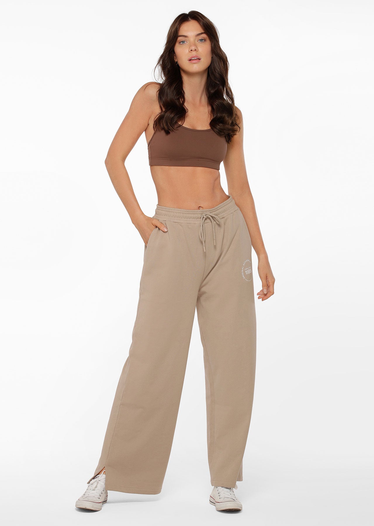 Lorna Jane Reset Trackpants - Dark Off White
