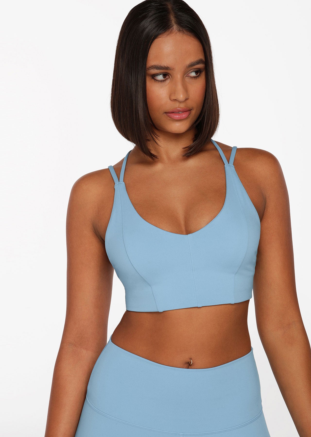 Lorna Jane Half Time Recycled Longline Sports Bra - Moontide