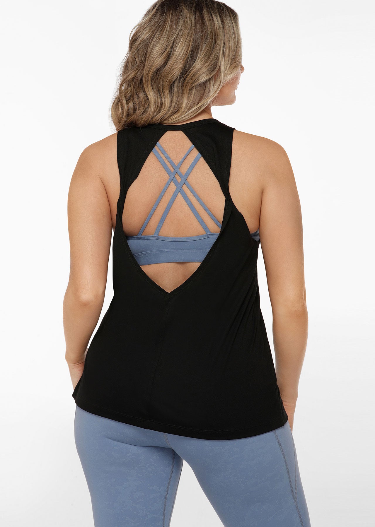 Lorna Jane Twist Back Active Tank - Black