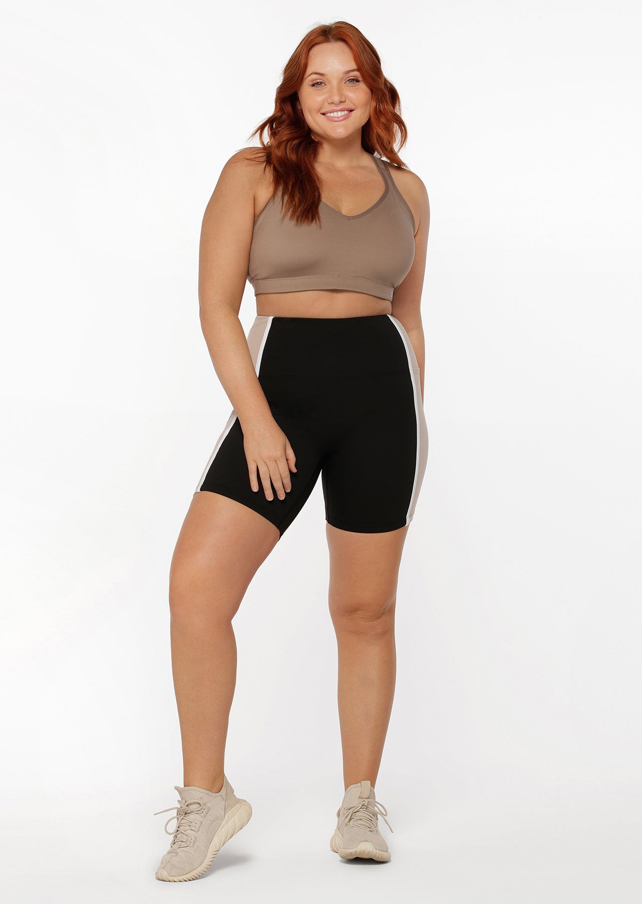 Lorna Jane Hold And Mould Sports Bra - Bone