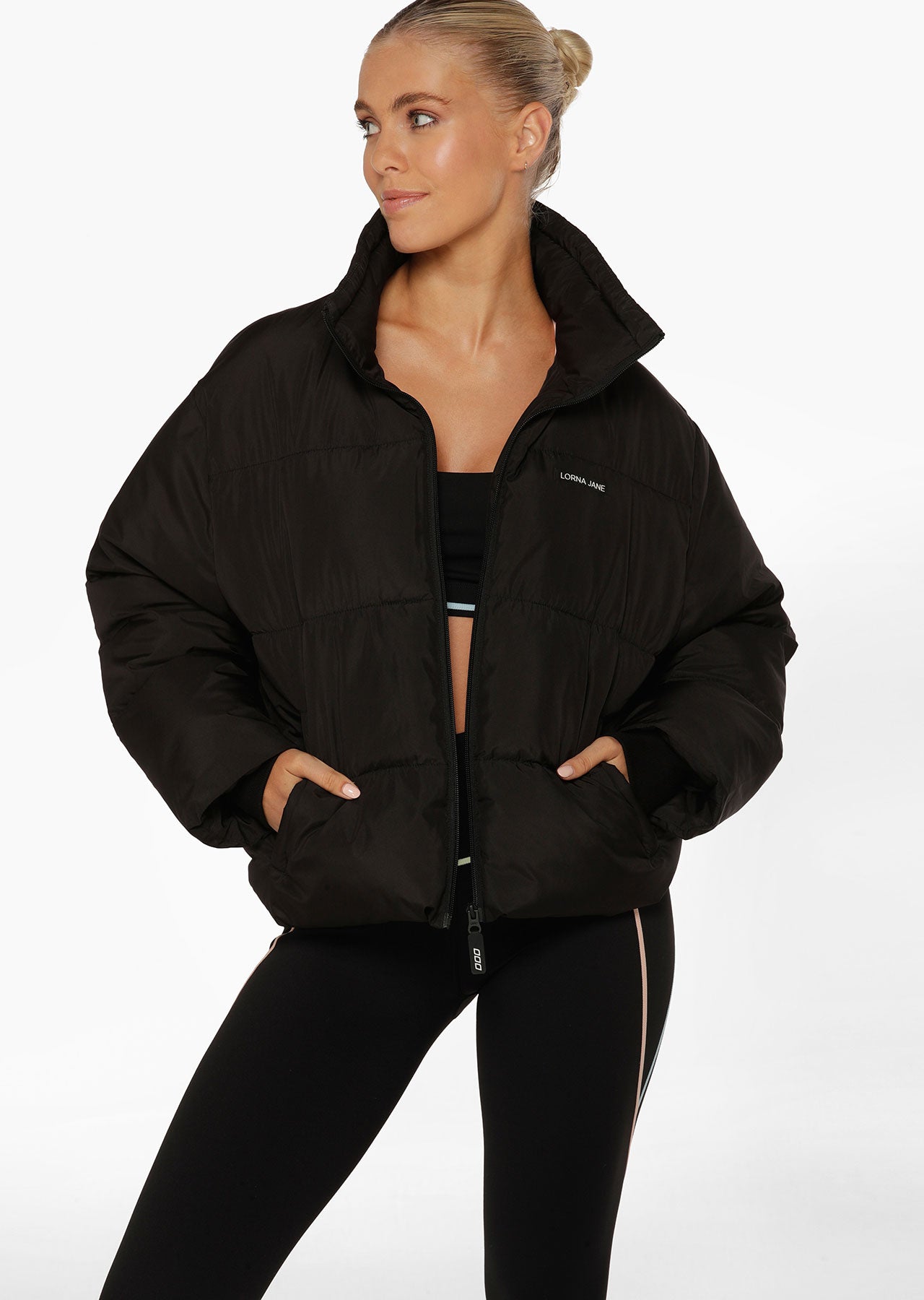Lorna Jane Keep Toasty Puffer Jacket - Black