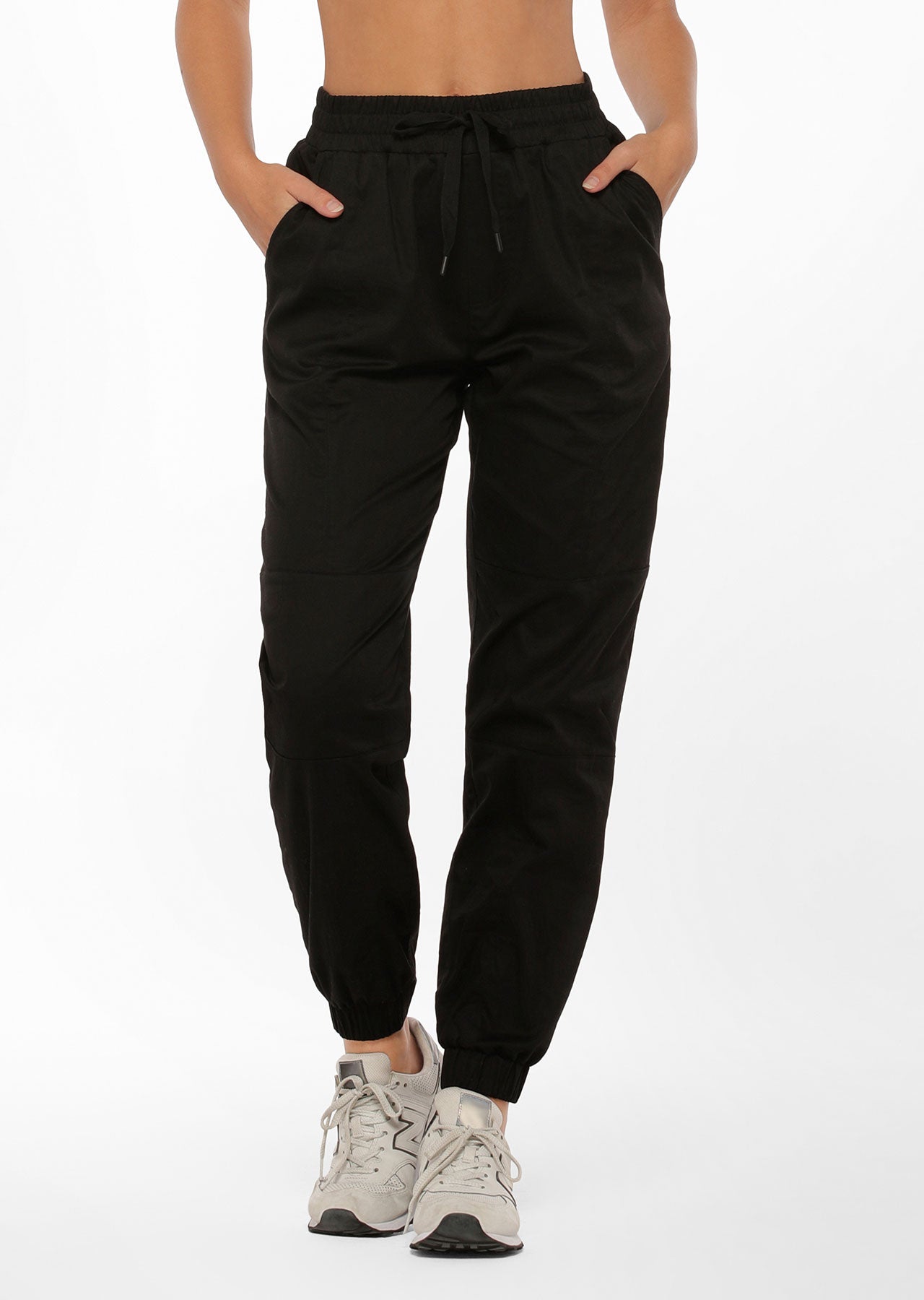 Lorna Jane High Waisted Flashy Full Length Pants - Black