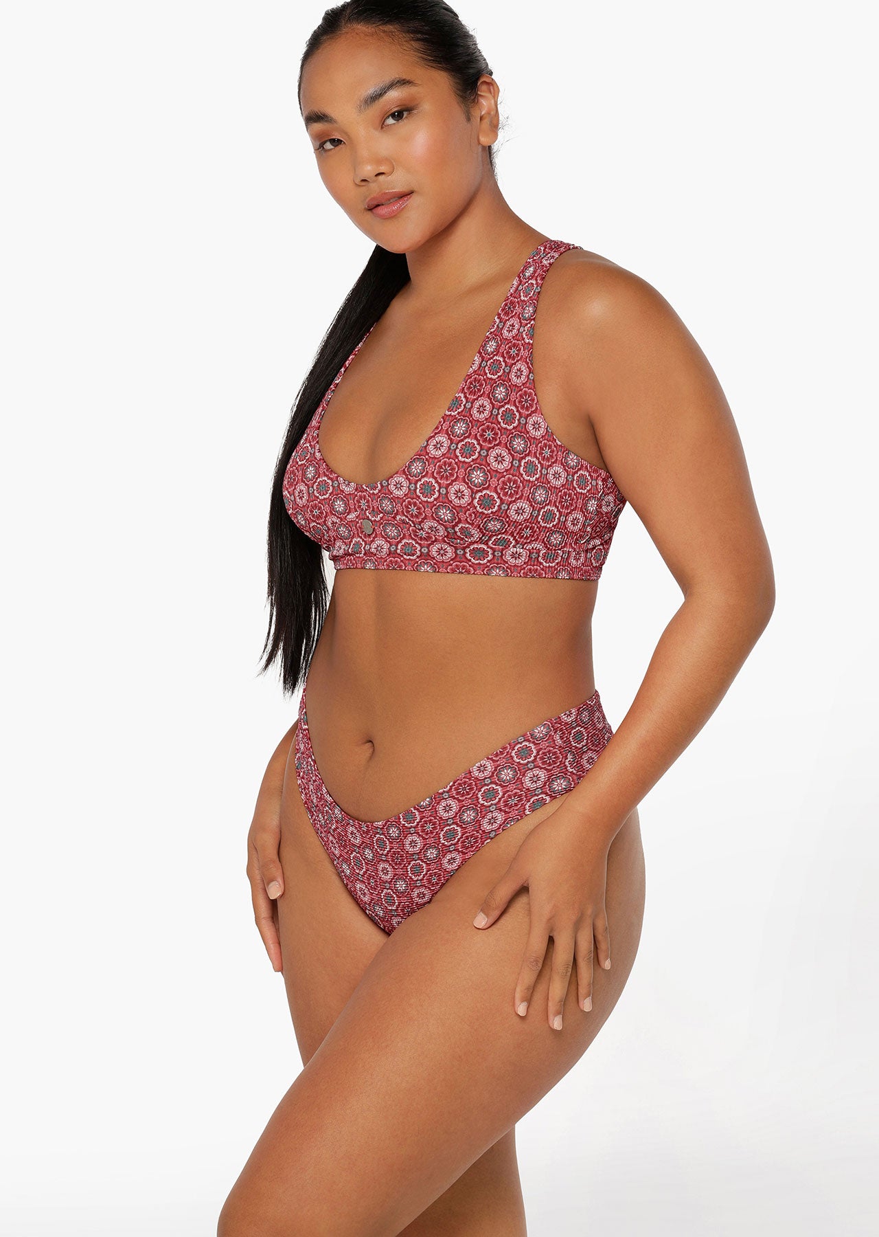 Lorna Jane Moroccan Isle Recycled Swim Bra - Moroccan Tile Print