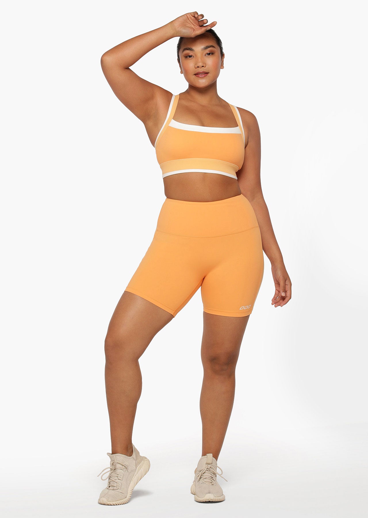 Lorna Jane Mango Splice No Ride Bike Shorts - Golden Hour