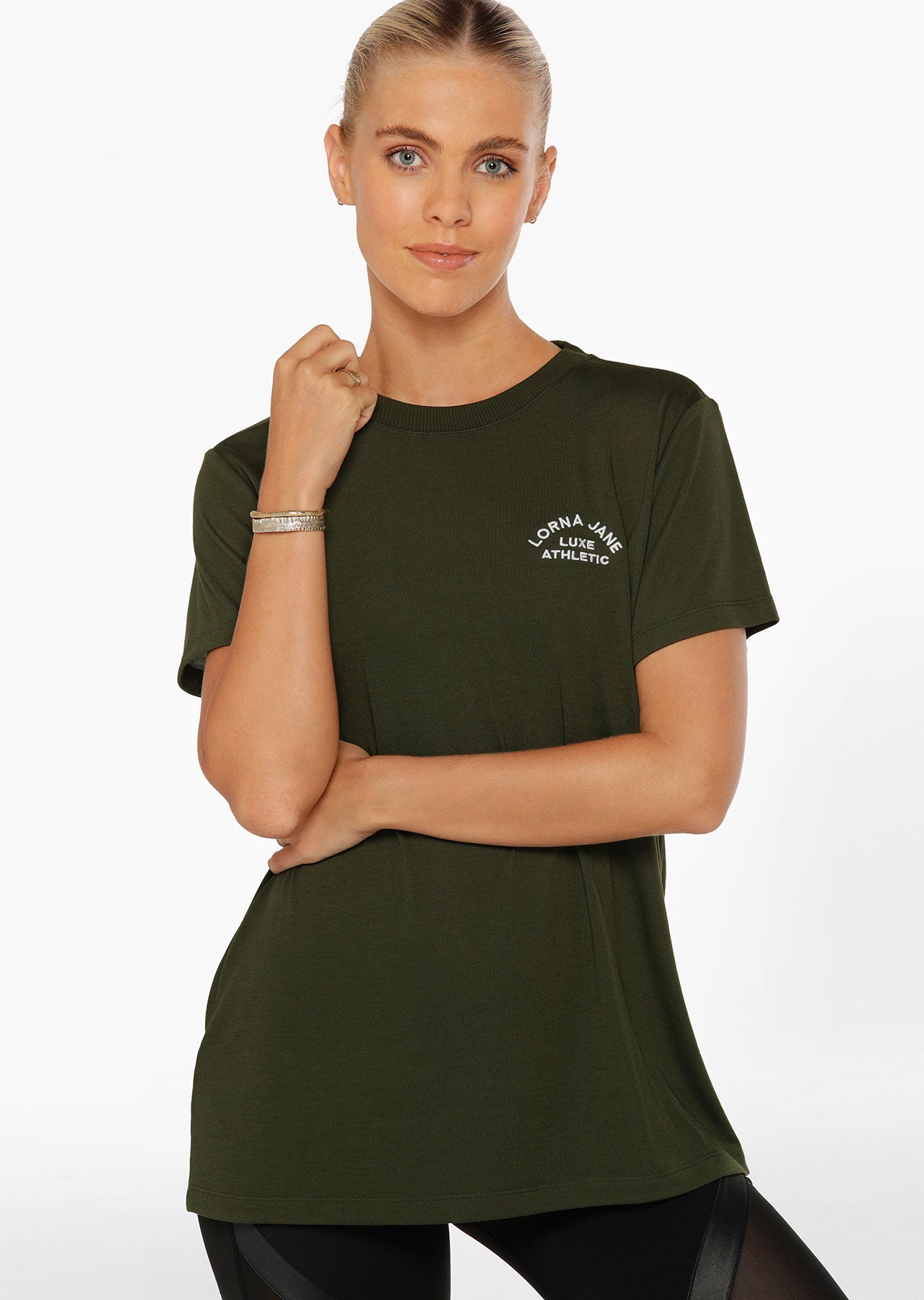 Lorna Jane Lotus T-Shirt - Luxury Green
