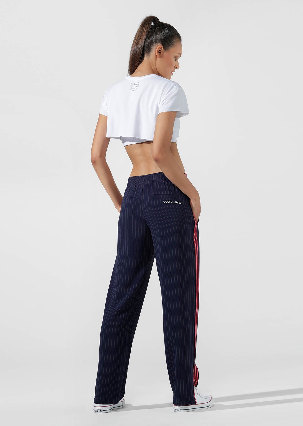 Lorna Jane It Girl Pants - French Navy/White