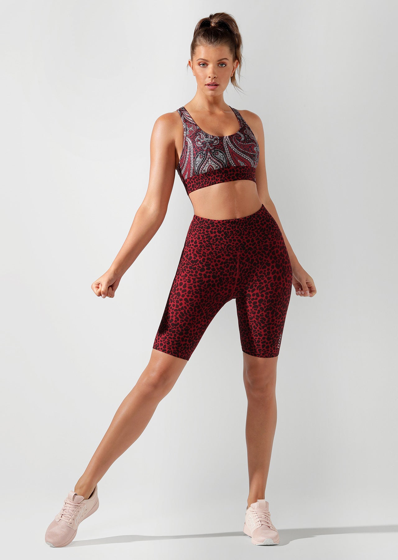 Lorna Jane Leopard Long Short Tight - Leopard Print