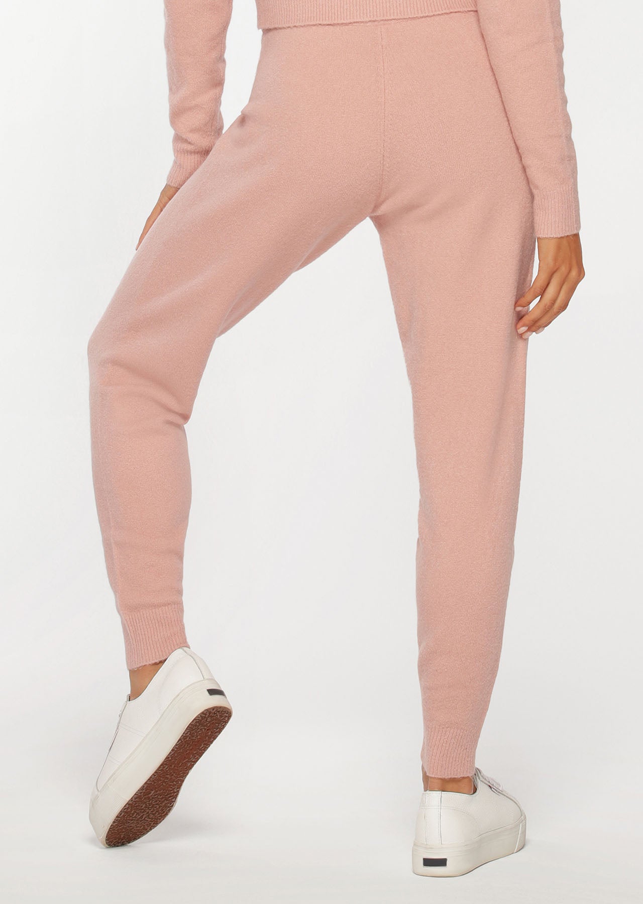 Lorna Jane Lifestyle Knit Track Pants - Antique Rose