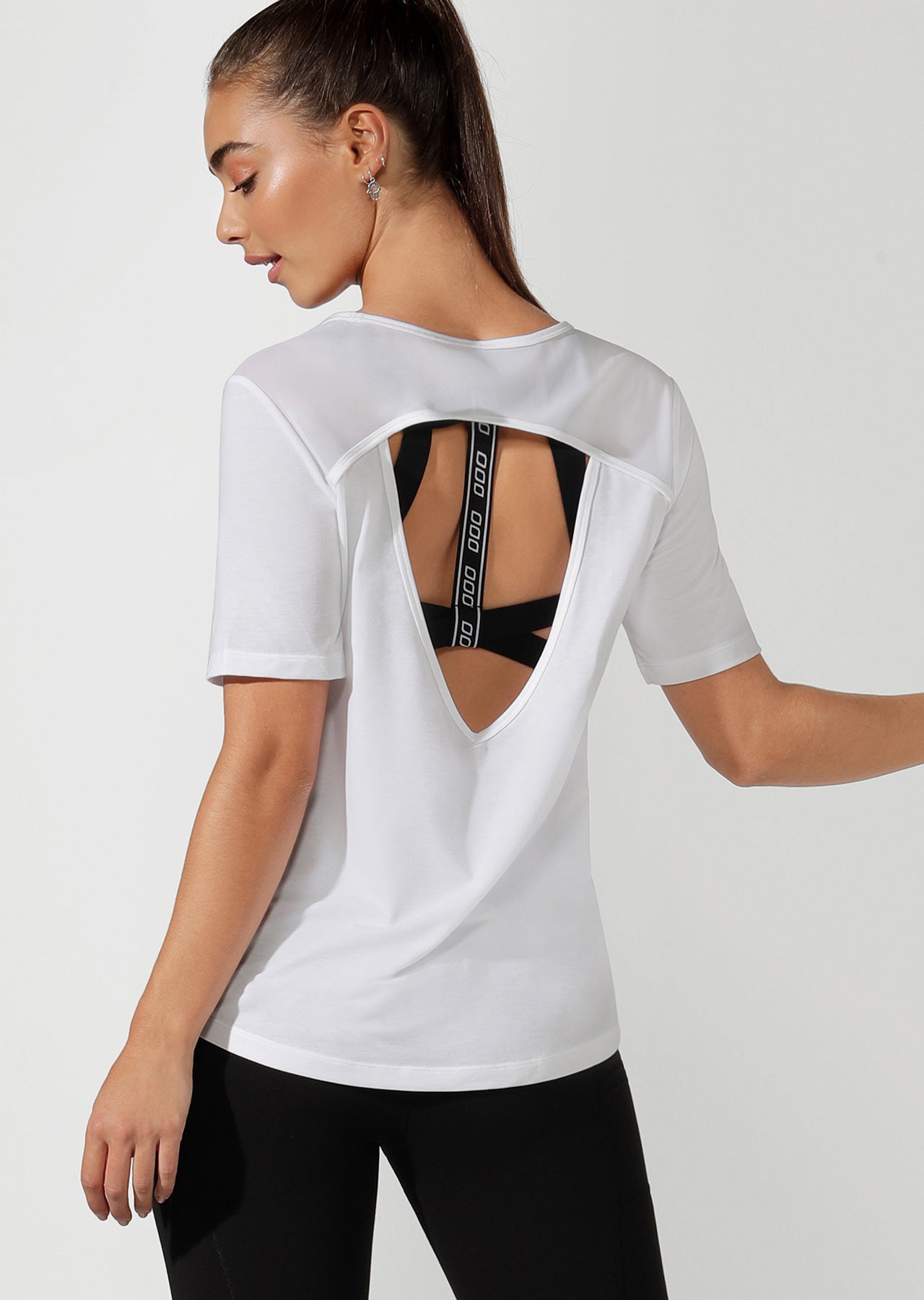 Lorna Jane Lightweight Tech Active Tee - White