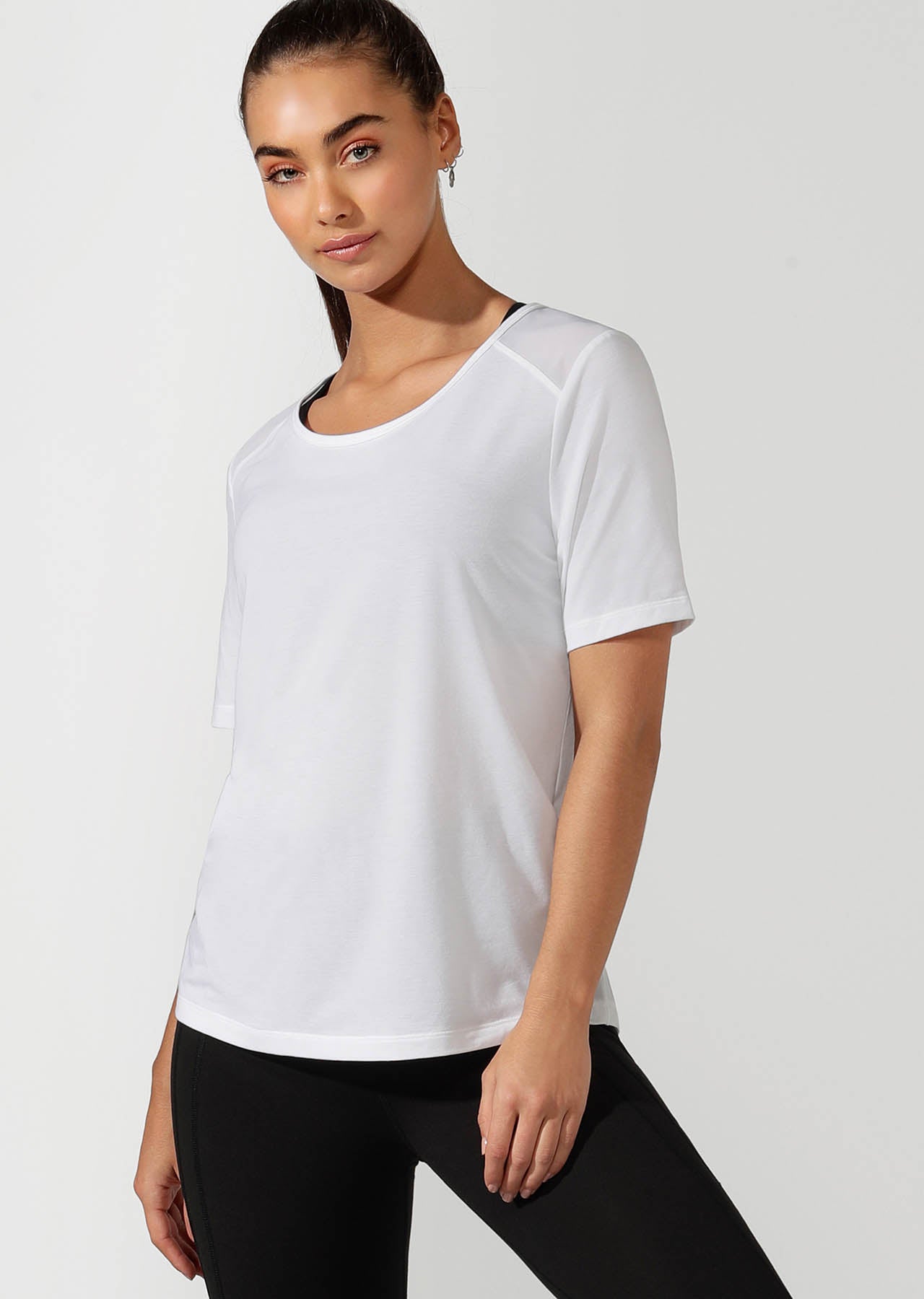 Lorna Jane Lightweight Tech Active Tee - White