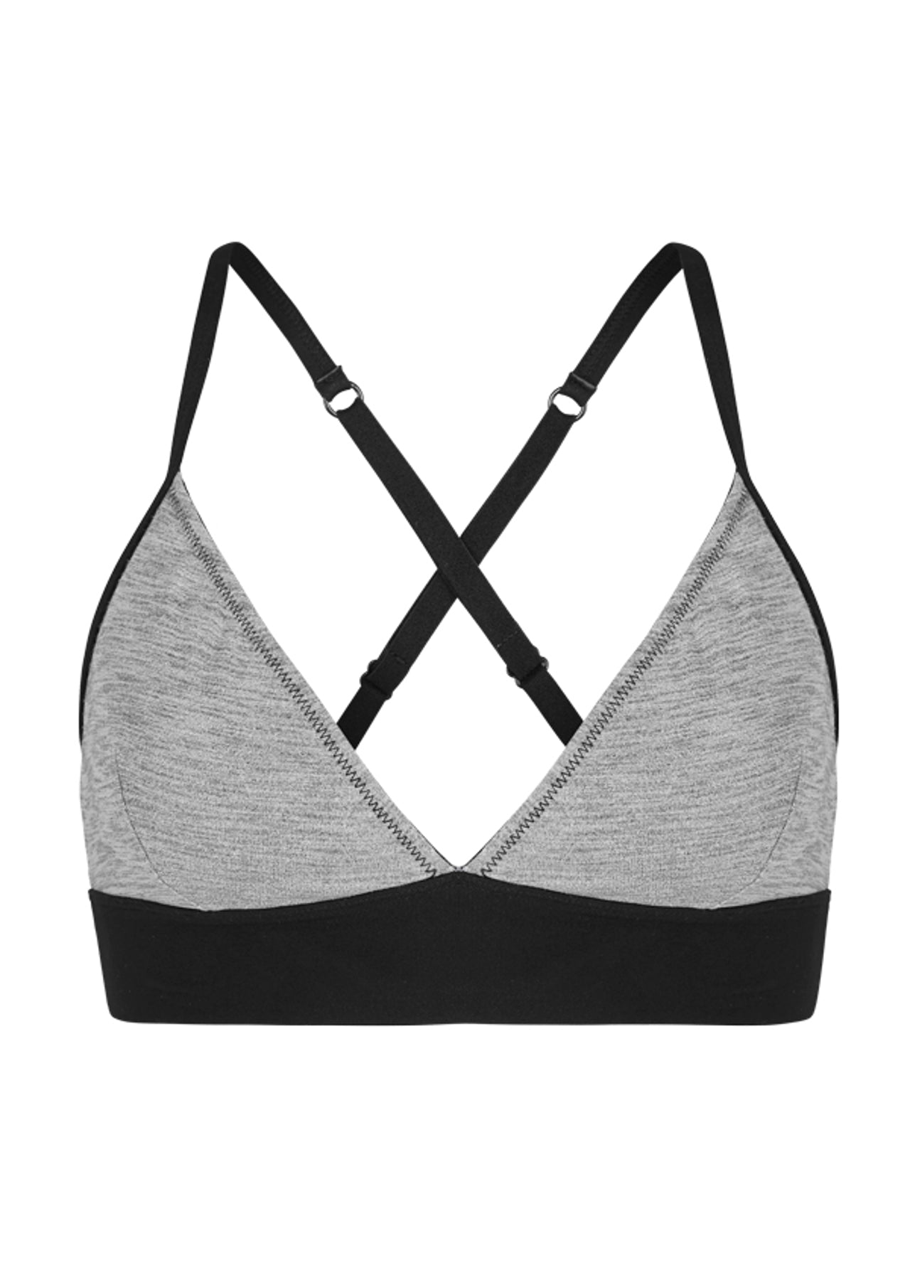Lorna Jane Liria Bralette - Grey Marl/Black
