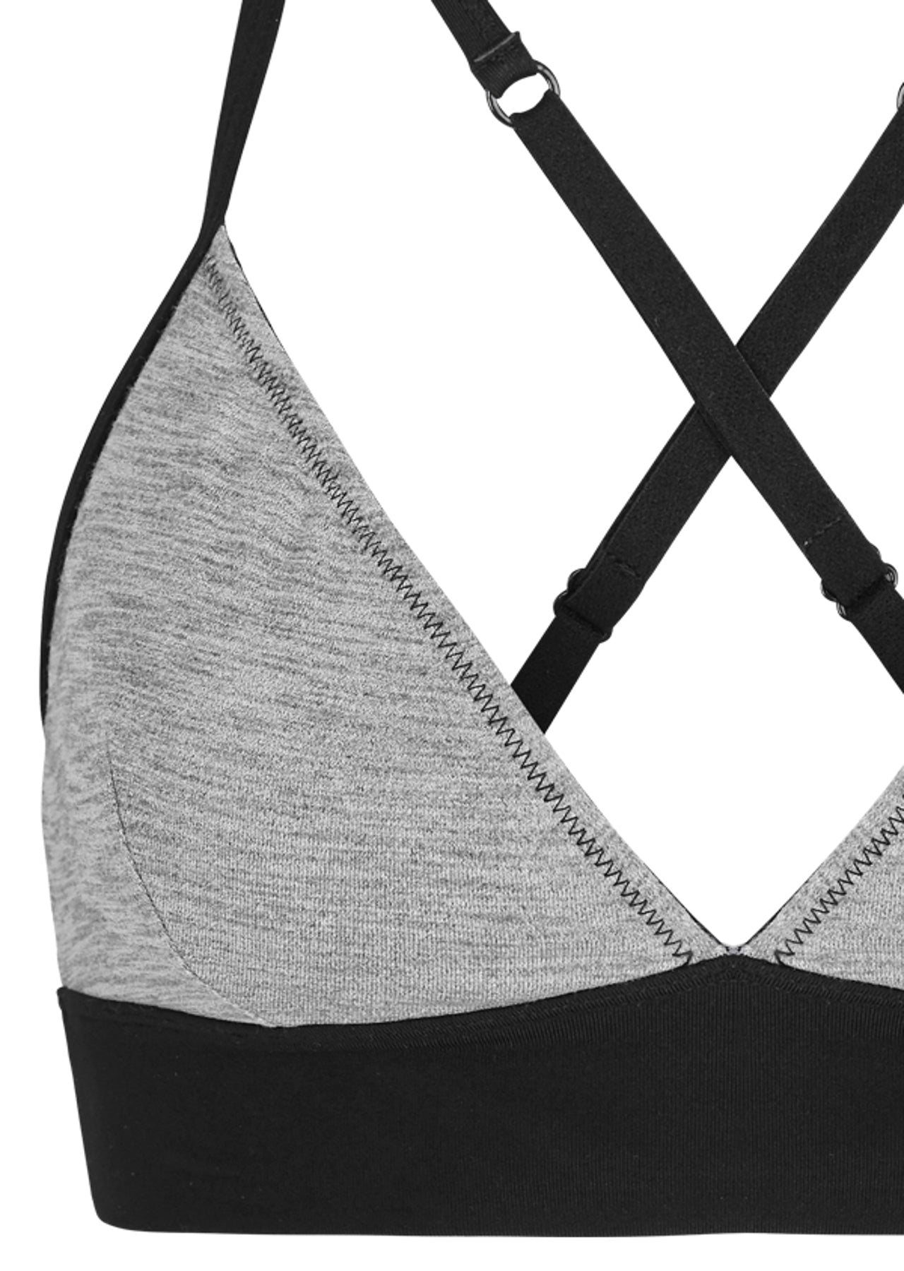Lorna Jane Liria Bralette - Grey Marl/Black