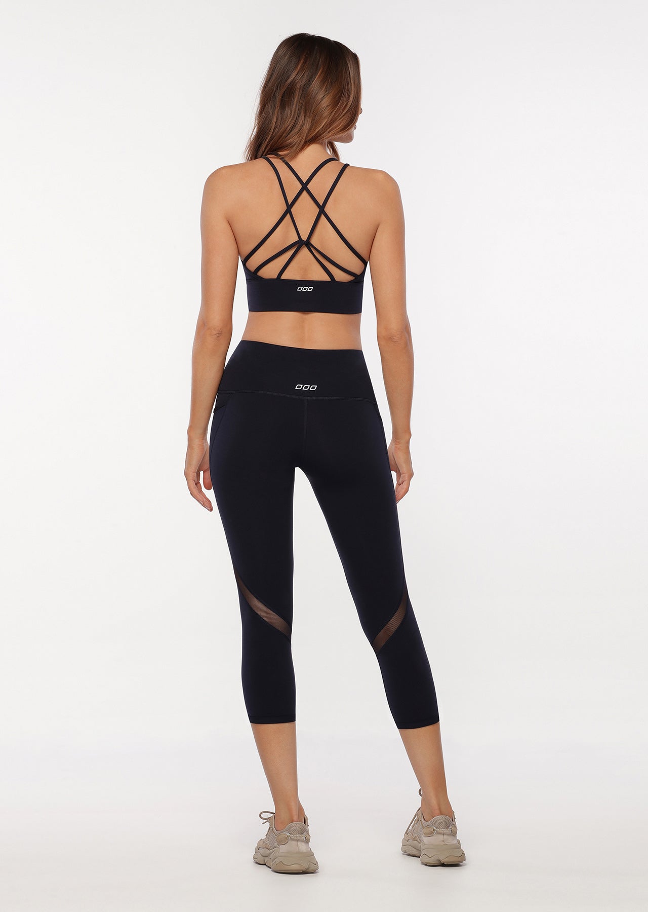 Lorna Jane LJ Long Line Sports Bra - French Navy