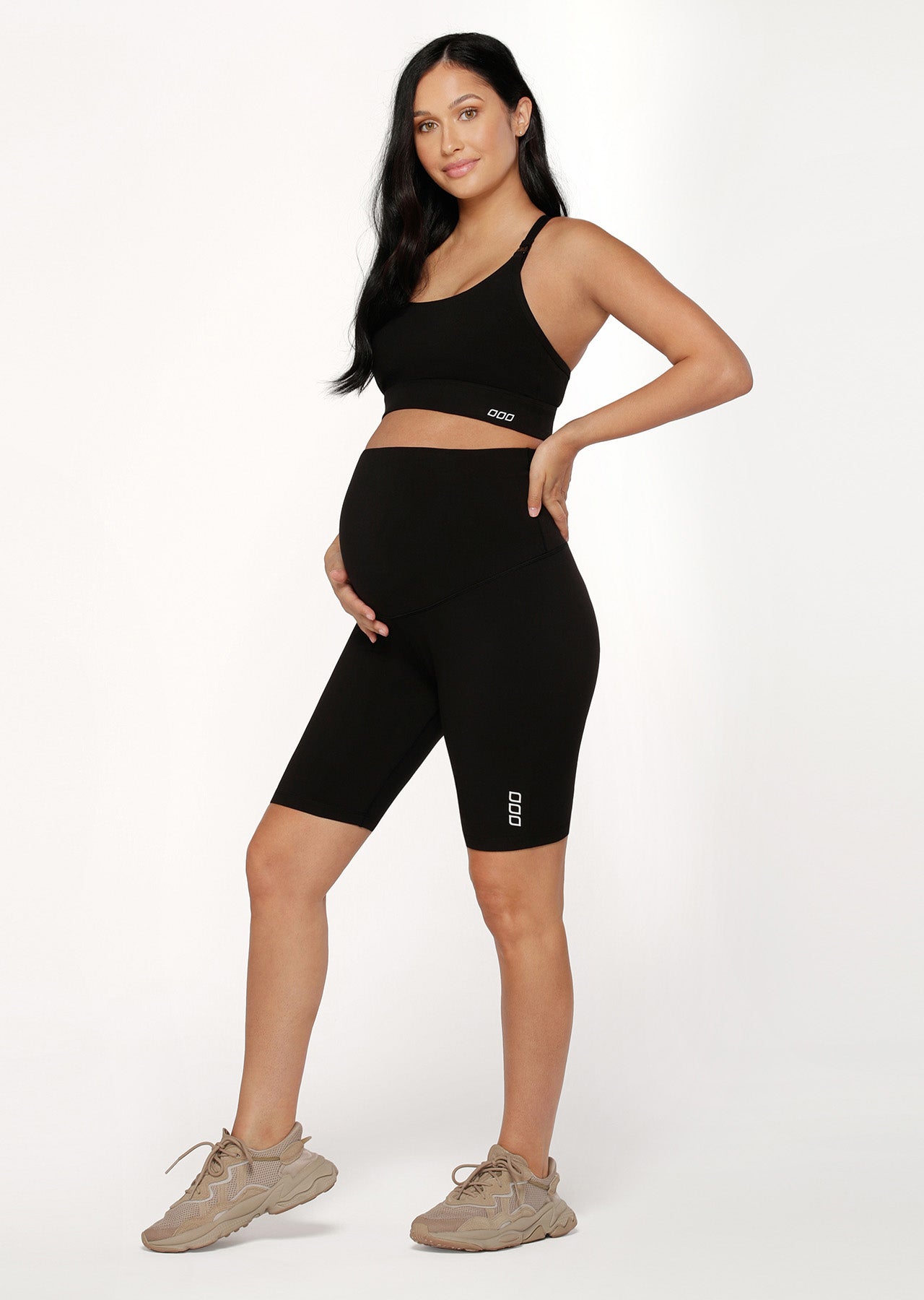 Lorna Jane LJ Maternity Bike Shorts - Black