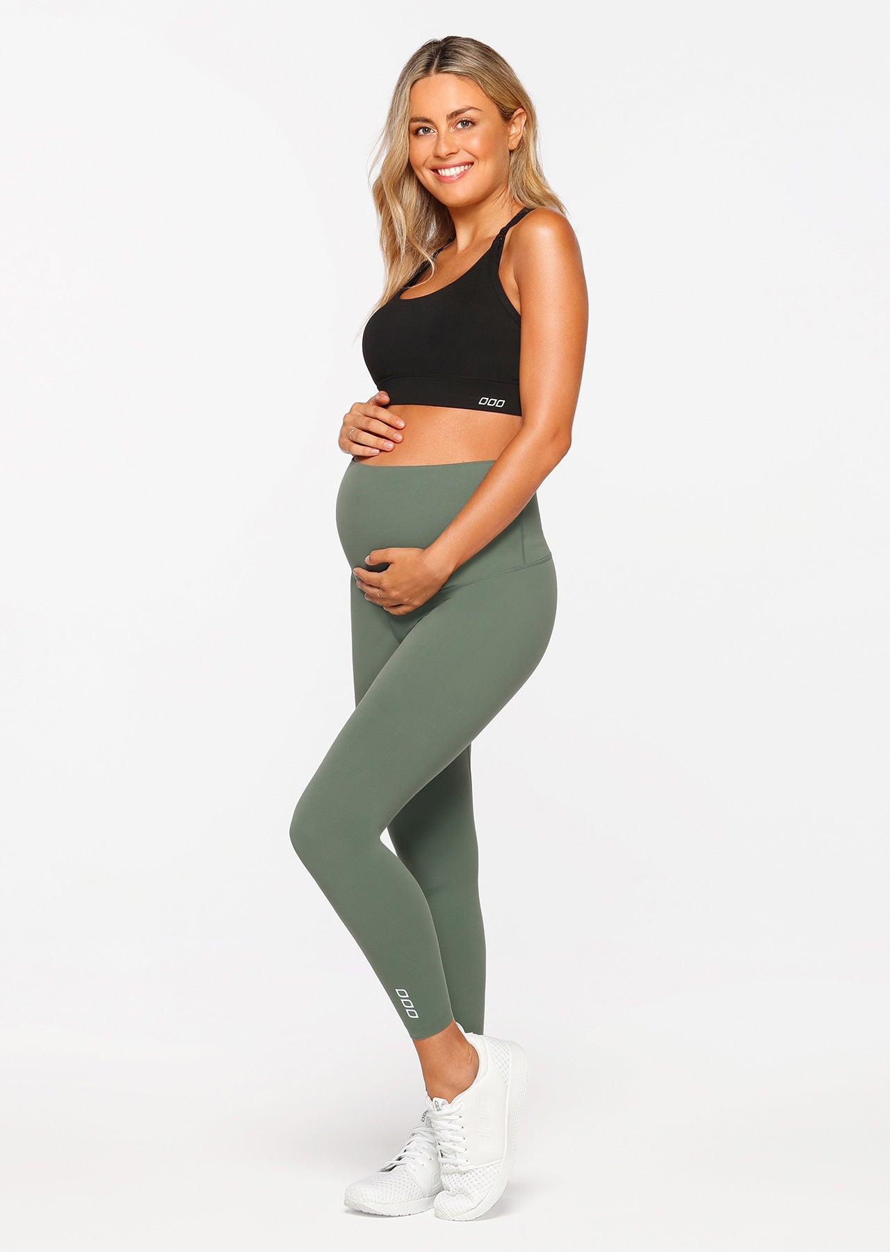 Lorna Jane LJ Maternity Full Length Tight - Military