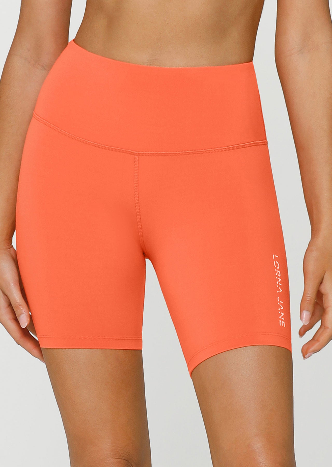 Lorna Jane Lotus 19cm Bike Shorts - Satsuma