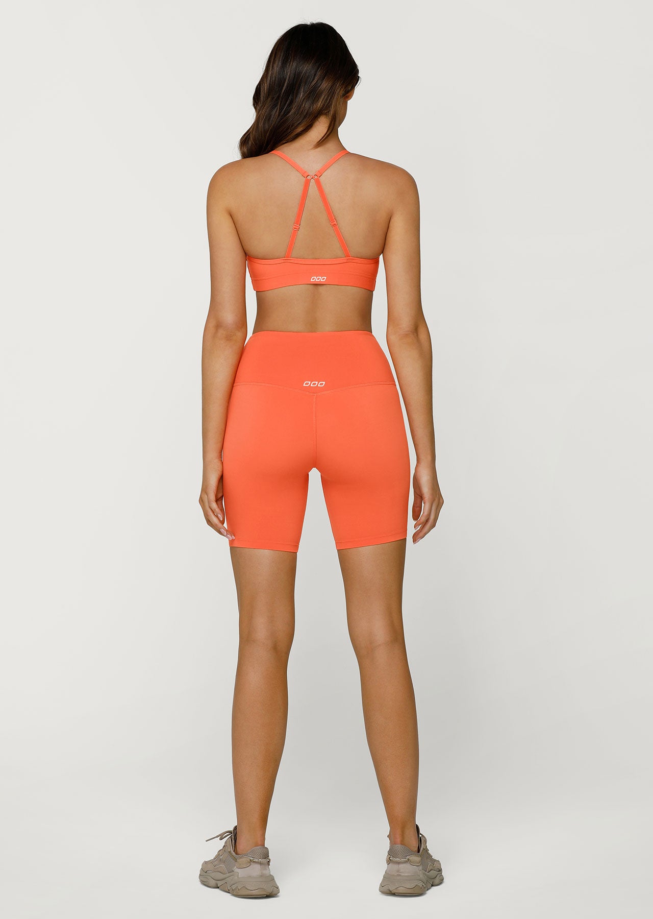 Lorna Jane Lotus 19cm Bike Shorts - Satsuma