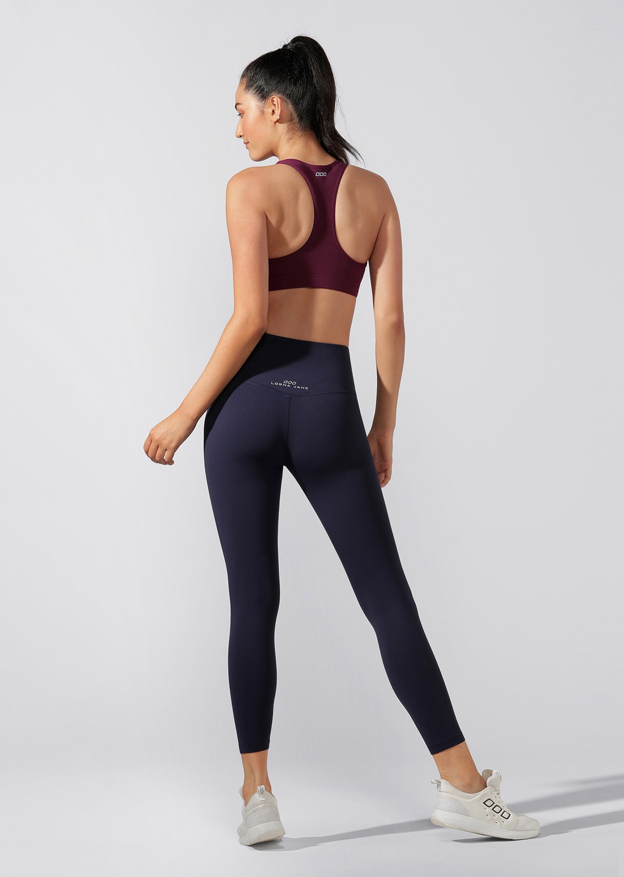 Lorna Jane Lotus Ankle Biter Leggings - French Navy